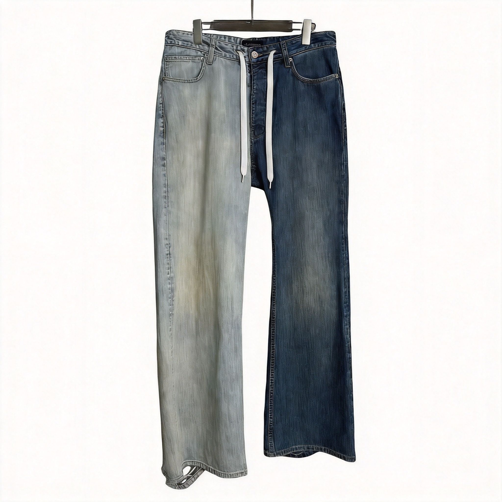 Balenciaga Balenciaga Cut-Up Baggy Jeans Blue Size XS | Grailed