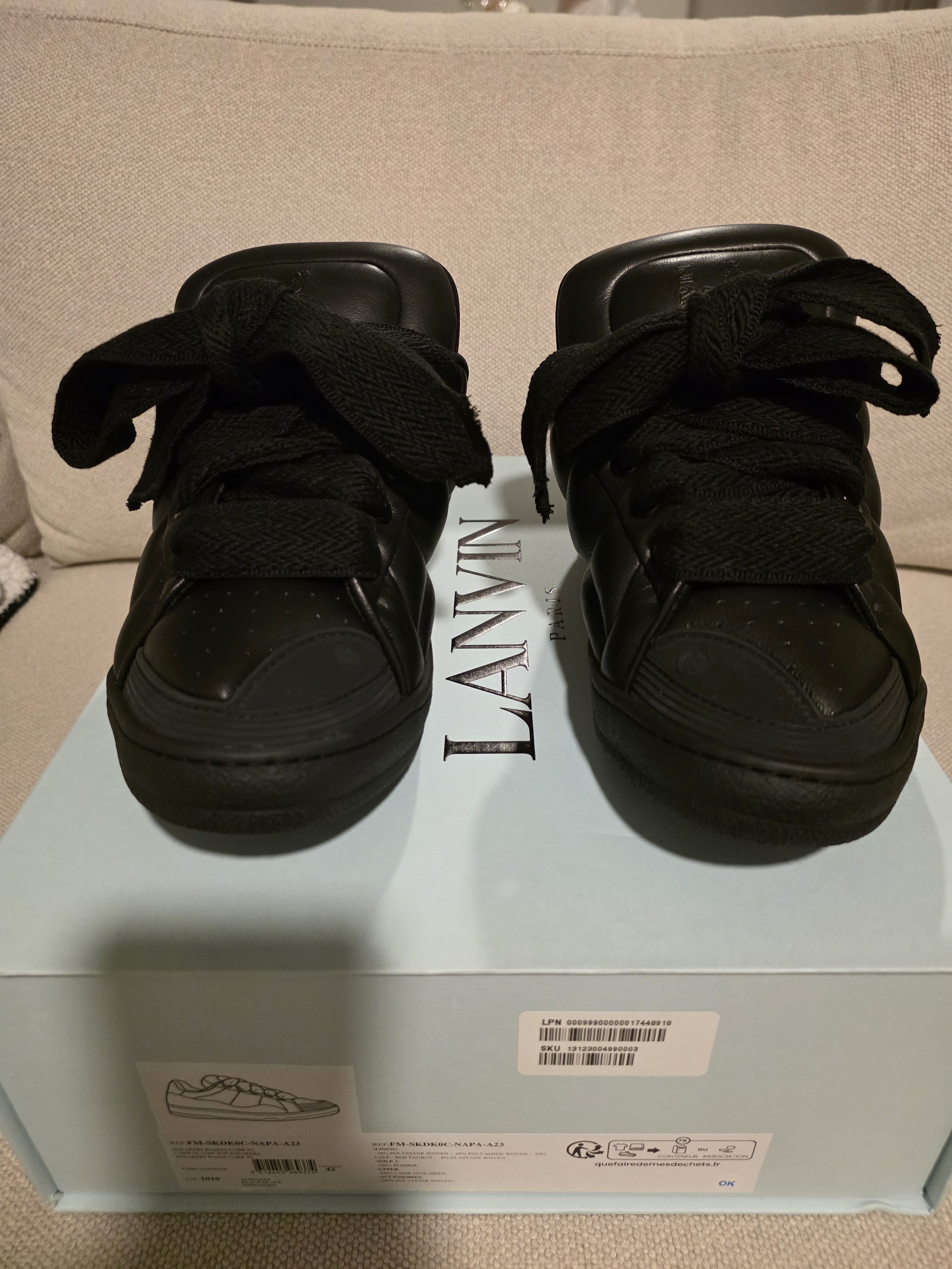 Lanvin Lanvin Curb XL Sneaker Black Size US 9 / EU 42 - 5 Thumbnail