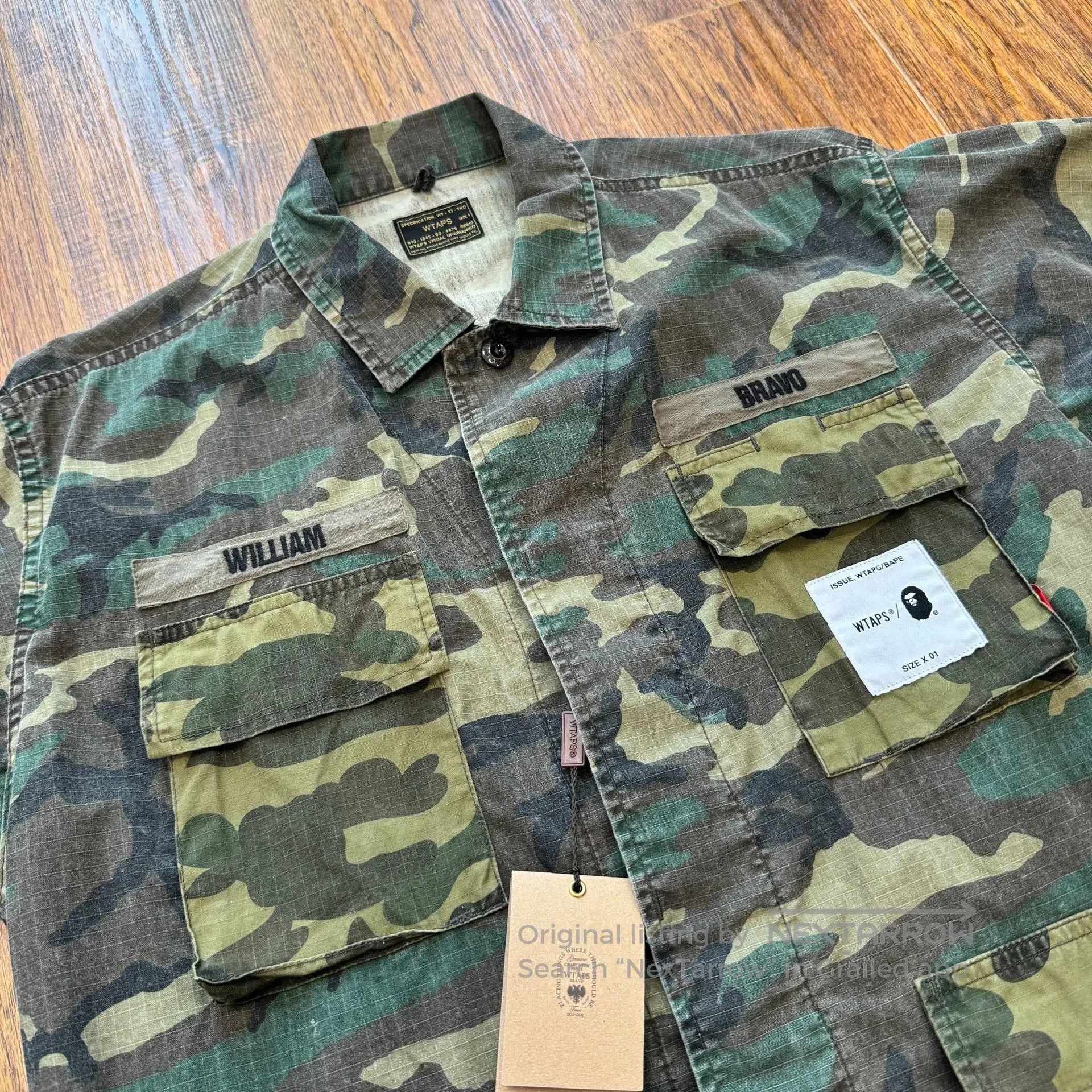 Wtaps WTAPS x BAPE Camo Cargo Shirt S. Size US S / EU 44-46 / 1 - 2 Thumbnail