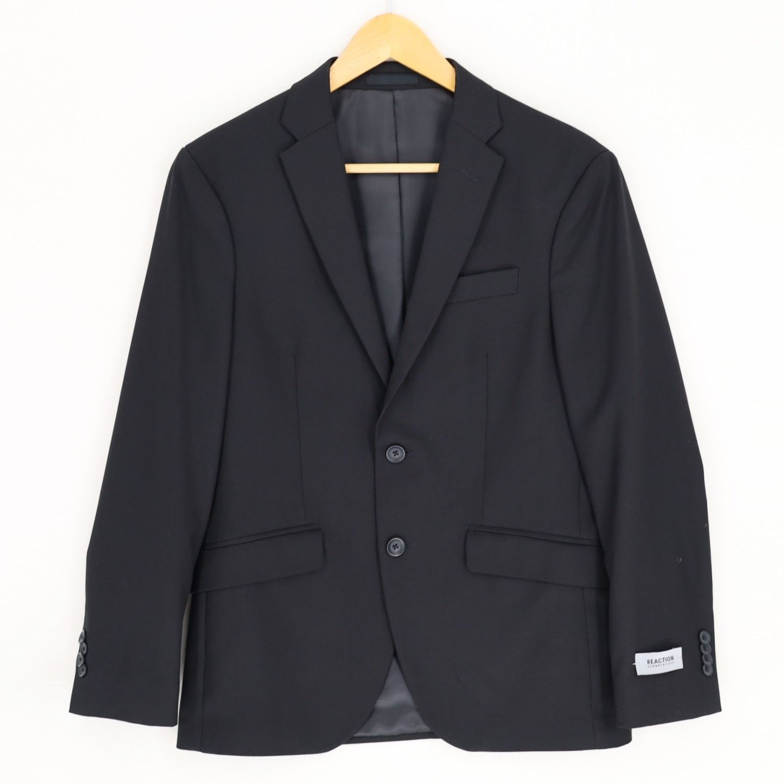 Kenneth Cole Kenneth Cole Men's Black Clooney Slim Fit Blazer Size 36S Size 36S - 3 Thumbnail