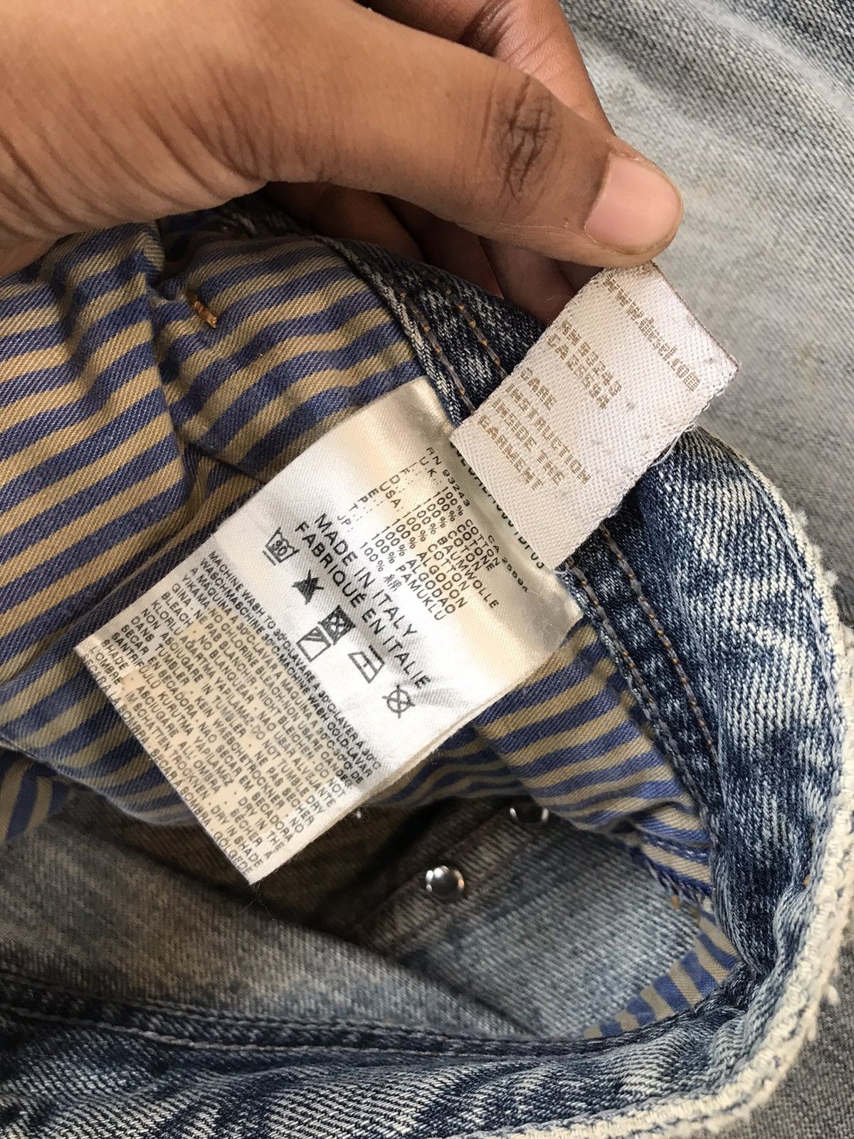 Diesel × Vintage Vintage diesel industry distressed zipper pocket denim Size US 34 / EU 50 - 9 Thumbnail