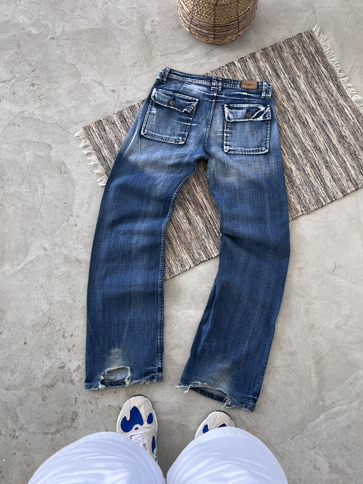Pepe Jeans × Vintage Hype Vintage Pepe Jeans Blue Denim London Distressed Y2K Size US 32 / EU 48 - 1 Thumbnail
