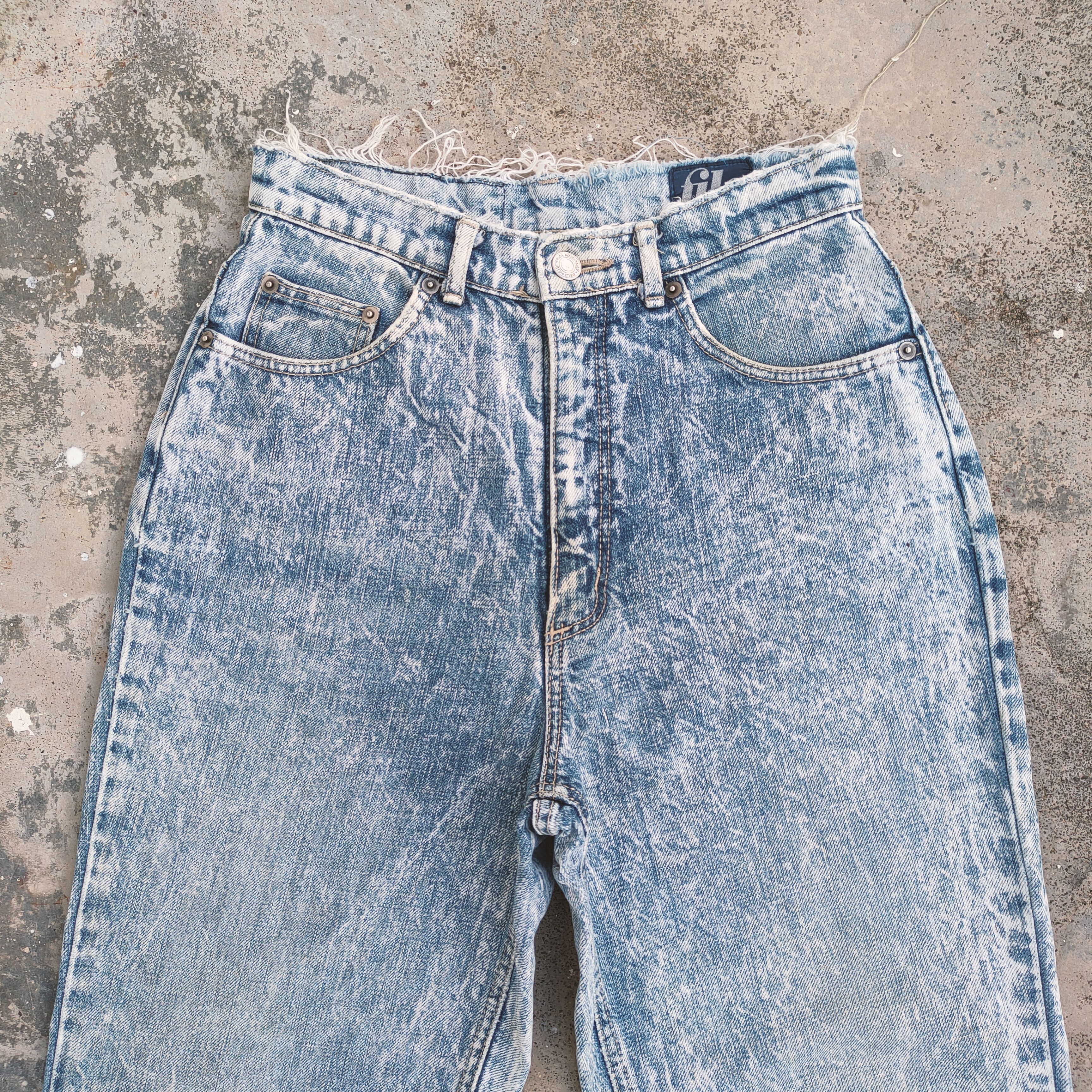 Japanese Brand × Jean × Vintage VINTAGE JAPANESE FADED MUD WASH DENIM JEANS PANTS Size US 26 / EU 42 - 2 Thumbnail