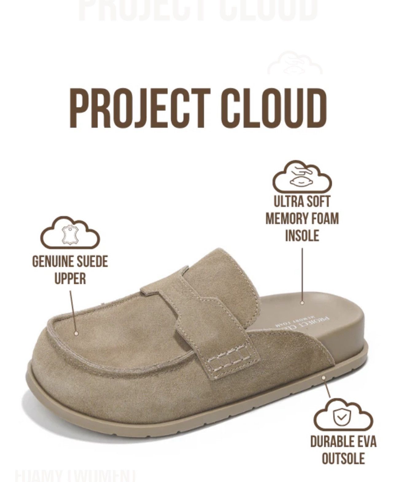 Other Protect Cloud Genuine Suede Womens Clogs-Arch Support size 8 Size US 8 / IT 38 - 5 Thumbnail