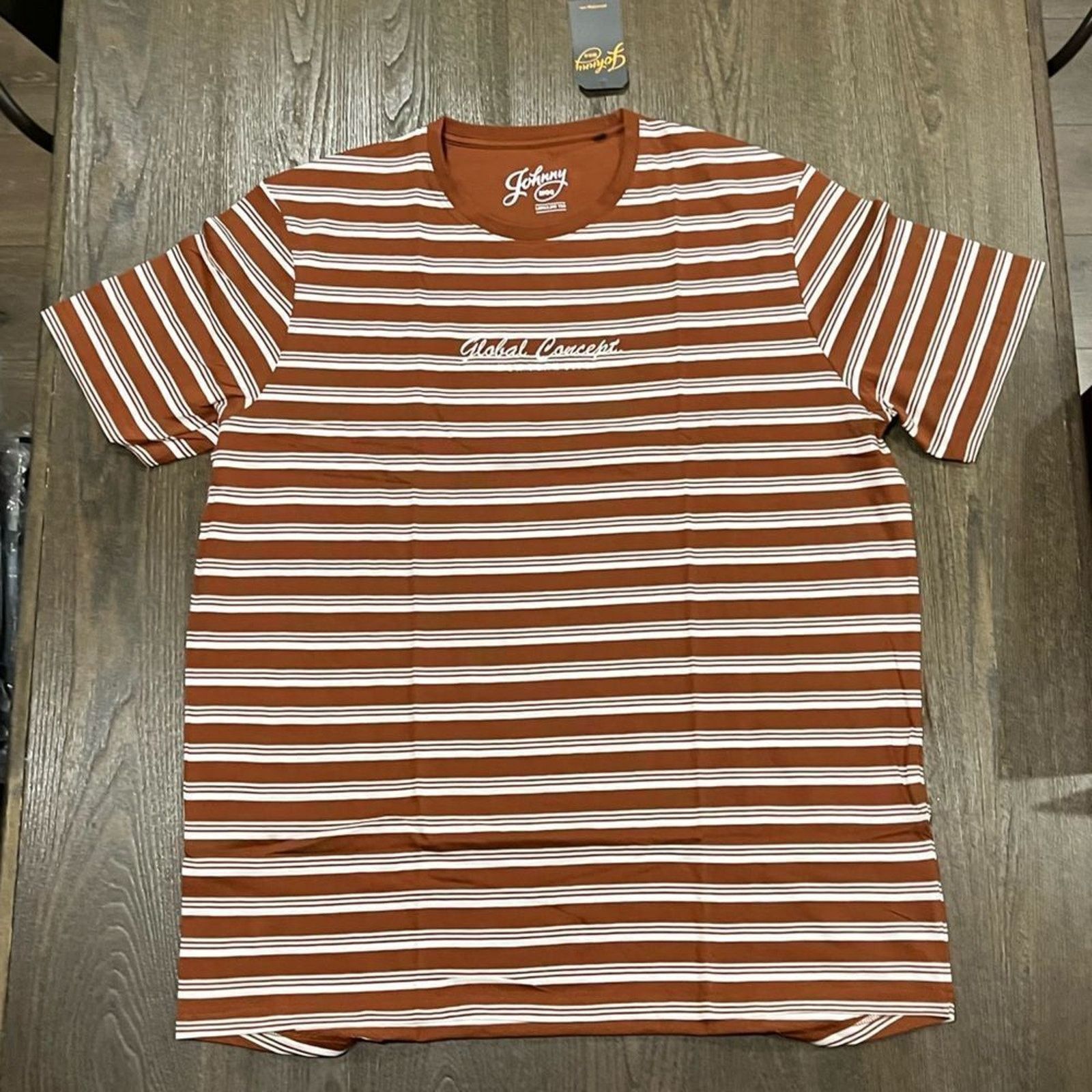 Vintage NWT Johnny Bigg Global YD Stripe Longline Tee Brick Size 3X Size US XXL / EU 58 / 5 - 1 Thumbnail