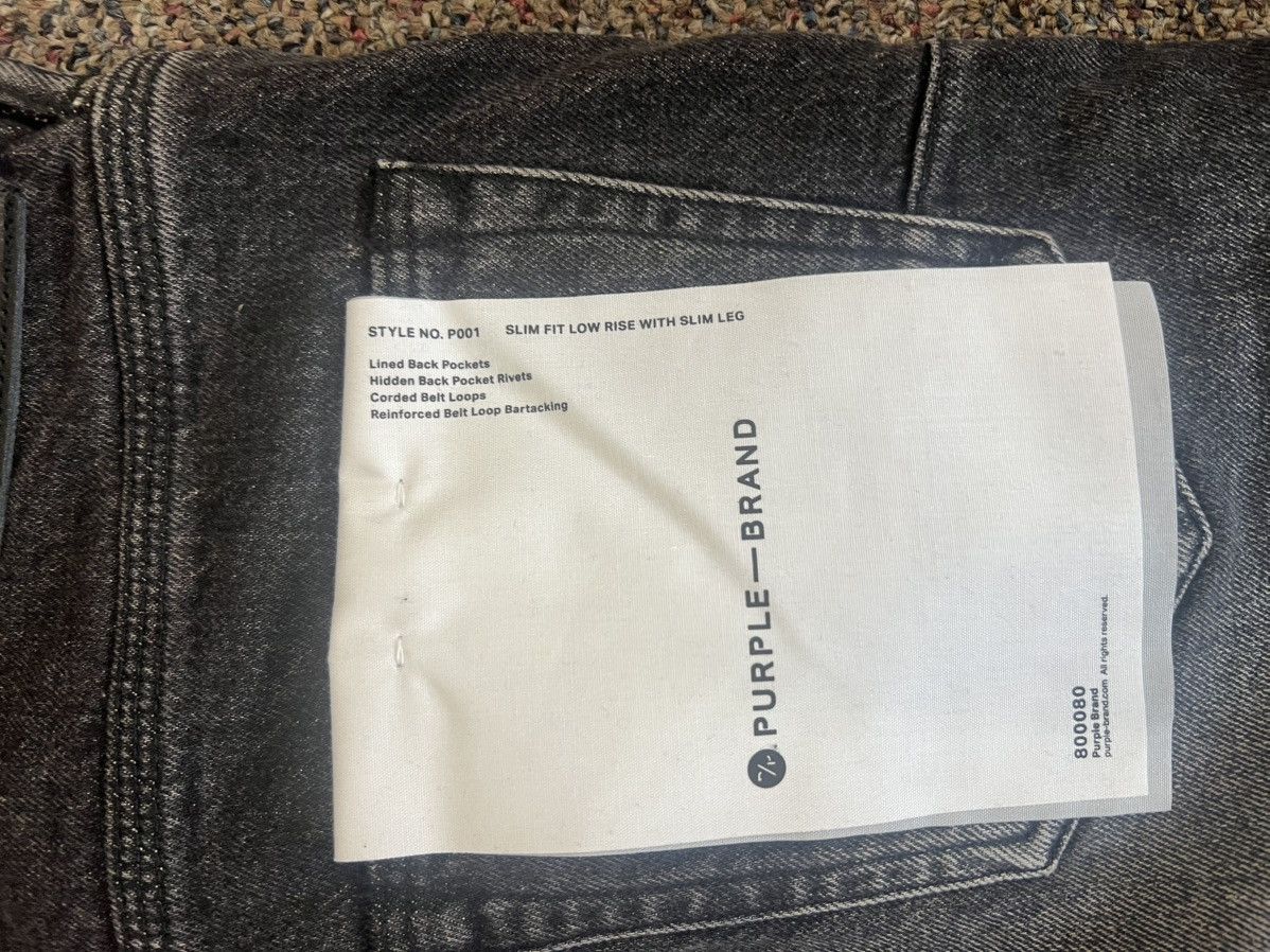 Purple Brand Purple jeans black denim Size US 33 - 3 Thumbnail