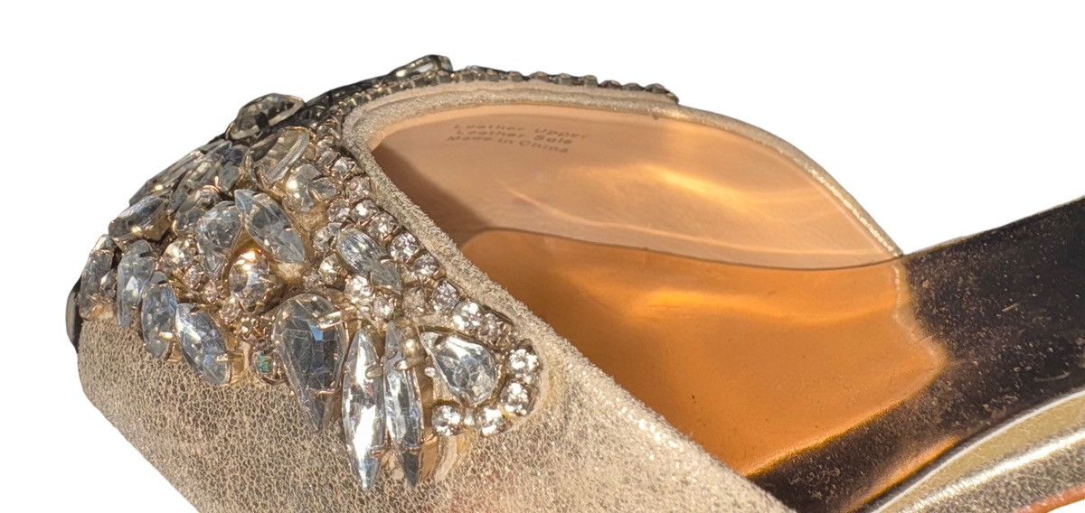 Badgley Mischka Badgley Mischka Crystal Embellished Heels Size US 8.5 / IT 38.5 - 8 Thumbnail
