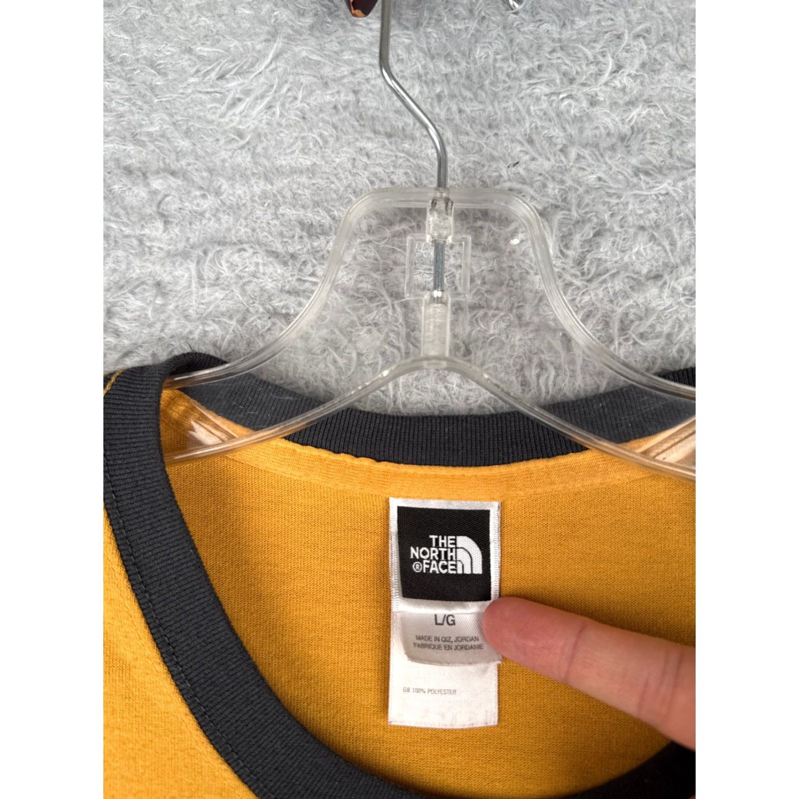 The North Face The North Face Shirt Men Large Yellow Short Sleeve Crew Vaporwick Polyester READ Size US L / EU 52-54 / 3 - 7 Thumbnail