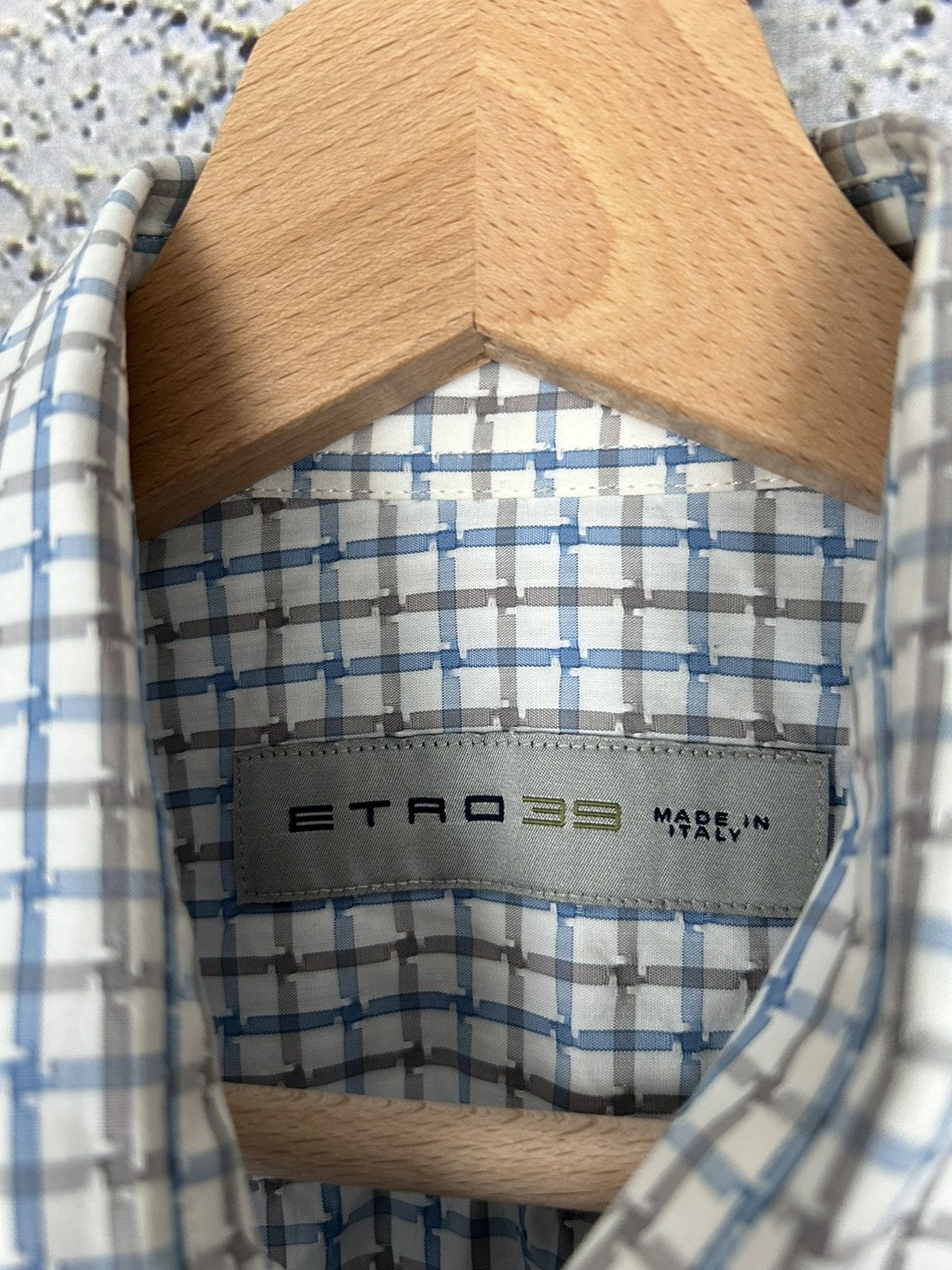 Etro Vintage Etro Checkered Shirt Button Ups Luxury Designer Rare Size US M / EU 48-50 / 2 - 4 Thumbnail