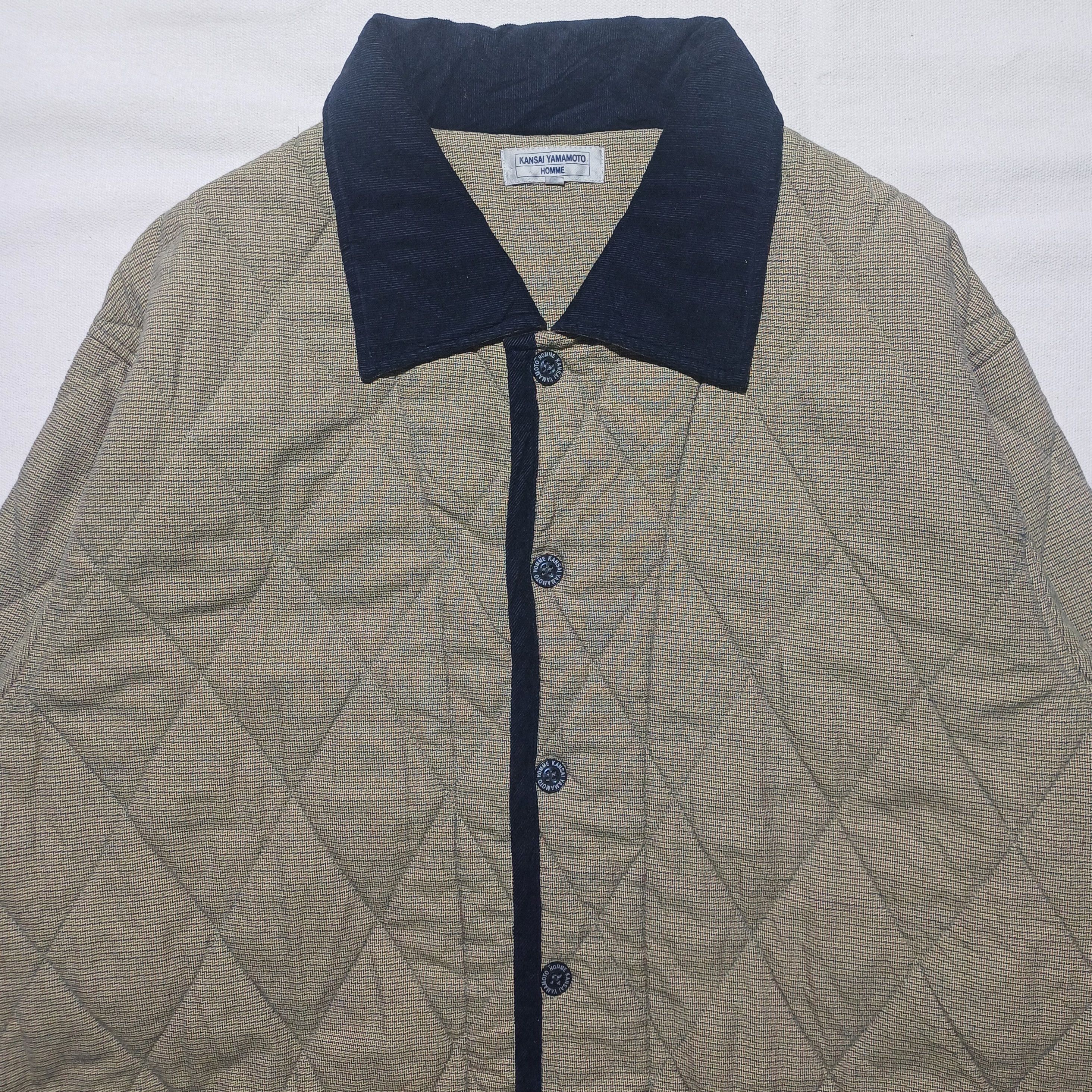 Kansai Yamamoto Quilted Jacket Vintage Corduroy Collar Size US L / EU 52-54 / 3 - 2 Thumbnail