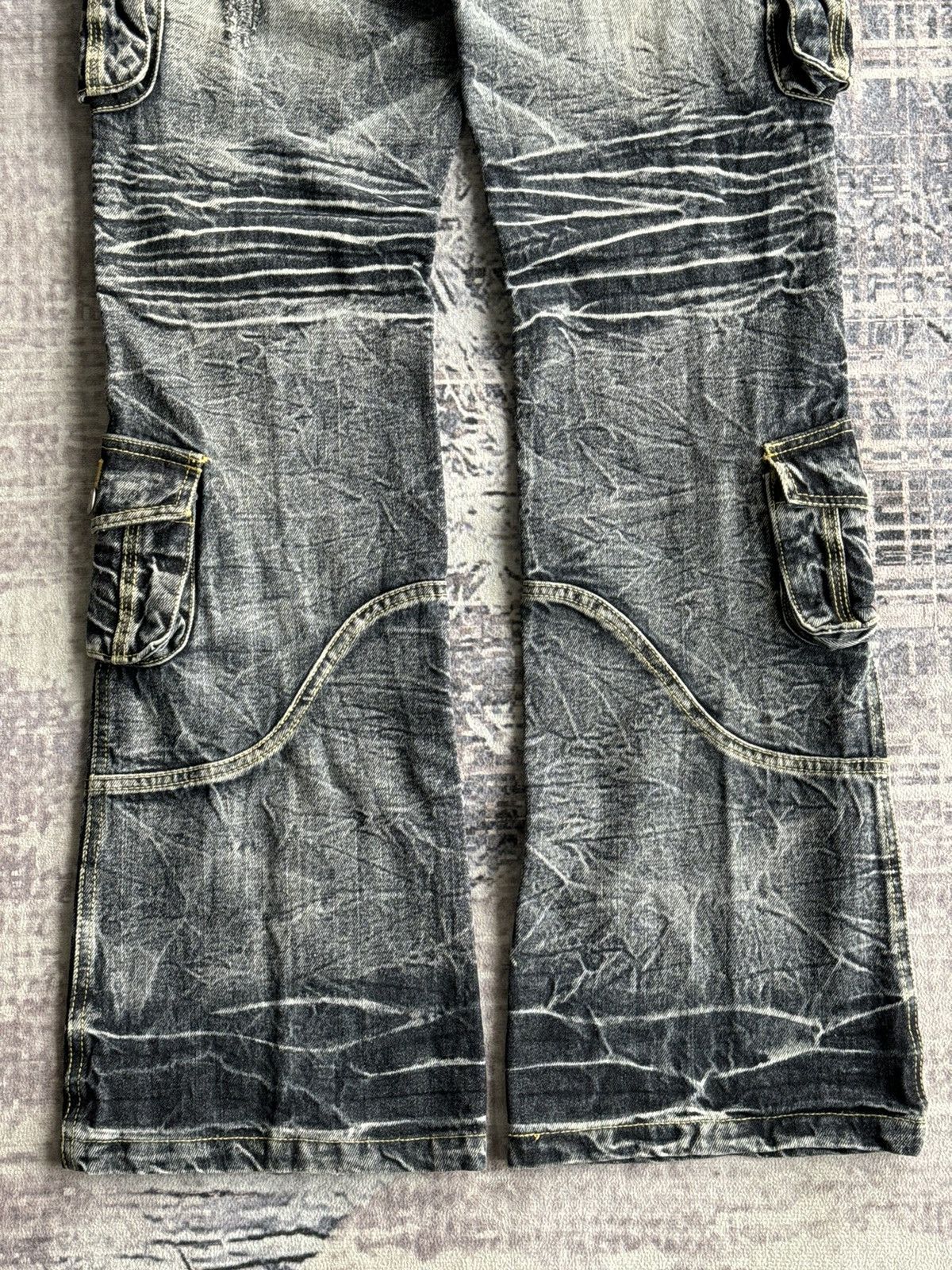 Japanese Brand Y2K Vintage Zerosail Punk Cargo Flared Denim / ifsixwasnine Size US 30 / EU 46 - 8 Thumbnail