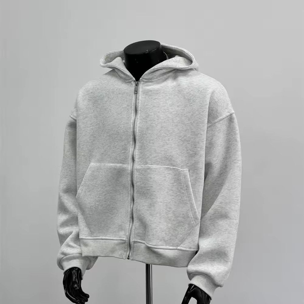 Other Streetwear Gray Trendy Zipper Hoodie Jacket Size US L / EU 52-54 / 3 - 2 Thumbnail