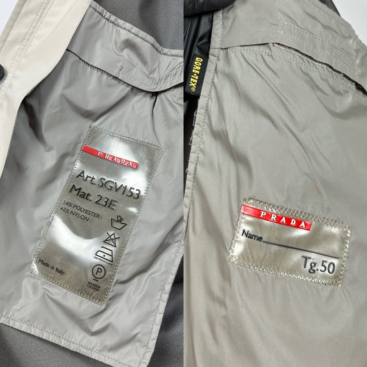 Prada Vintage Prada Sport Gore-Tex Red Tab Nylon Coat Jacket Size US M / EU 48-50 / 2 - 24 Thumbnail