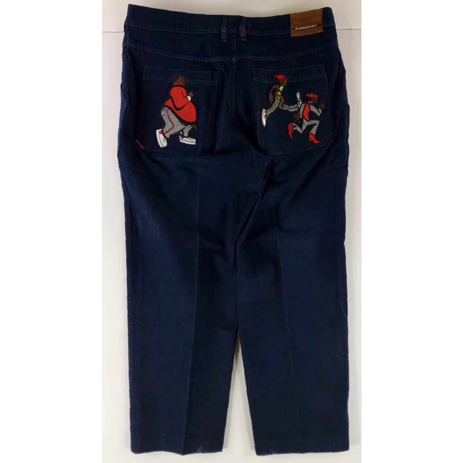 Fubu FUBU Jeans Fat Albert VTG 90s 19107 Platinum Mens 46 (44x31 Actual) Size US 44 / EU 60 - 5 Thumbnail