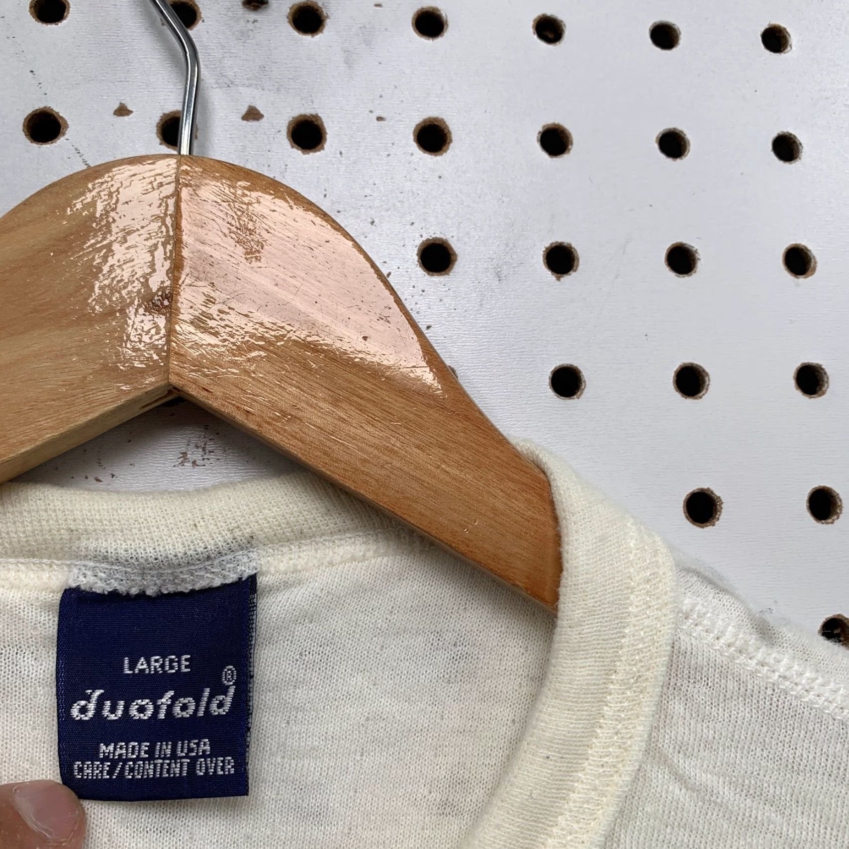 Vintage VINTAGE Duofold Wool Blend Thermal Shirt Mens Large Cream Long Sleeve USA Size US L / EU 52-54 / 3 - 3 Thumbnail