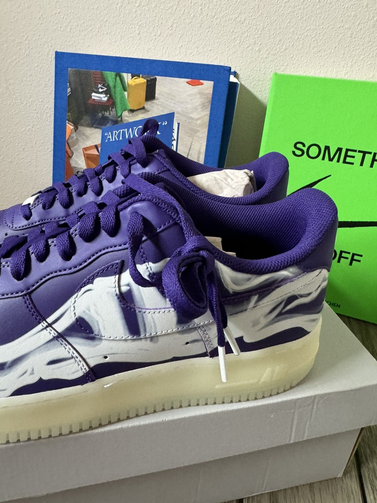 Nike Nike Airforce One 1 Low Skeleton (Haloween 2021) Size US 13 / EU 46 - 3 Thumbnail