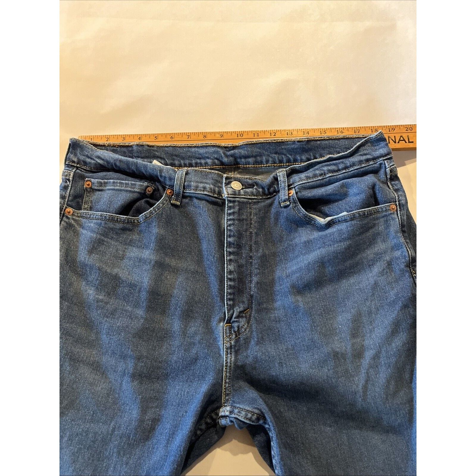 Levi's Levi’s 505 Jeans Men’s 36x32 Regular Straight Denim Cotton Size US 36 / EU 52 - 4 Thumbnail