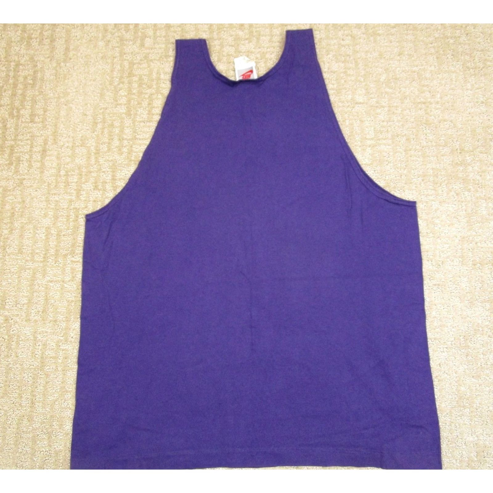 Nike Nike Tank Shirt Men Large Purple Sleeveless Basketball Gym USA 90s Vintage Tank Top Size US L / EU 52-54 / 3 - 3 Thumbnail