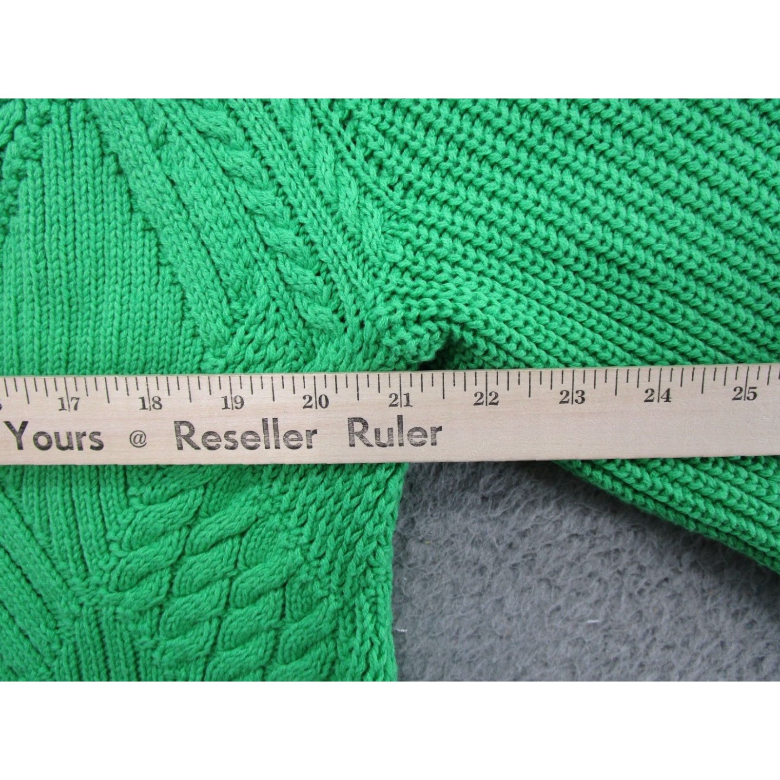 Talbots VINTAGE Talbots Argyle Textured Knit Green Pullover Sweater Women's Petite XL Heavy Size XL / US 12-14 / IT 48-50 - 5 Thumbnail