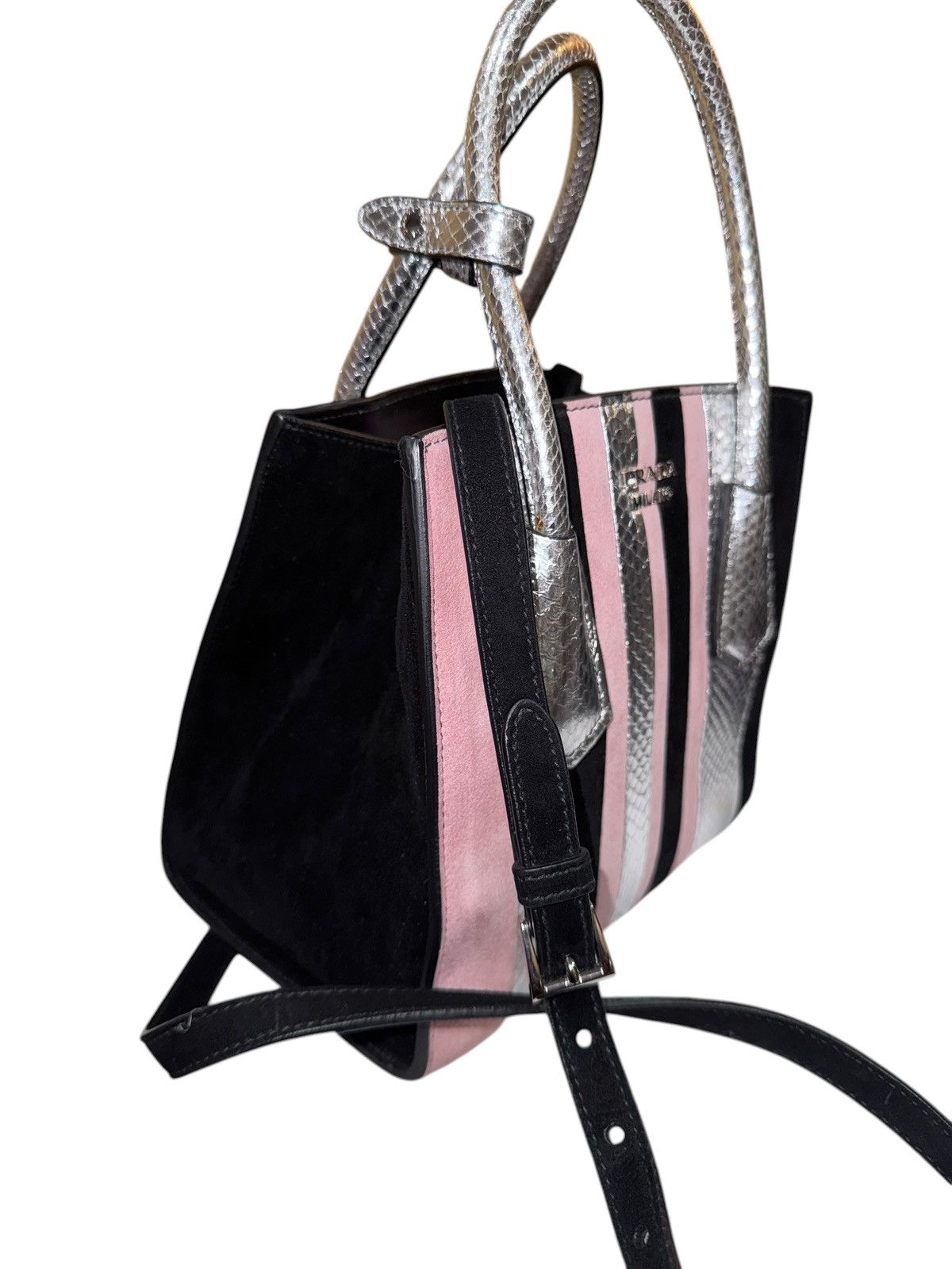Prada Prada Camoscio Ayers 2 Way Tote, Dust Bag Size ONE SIZE - 4 Thumbnail