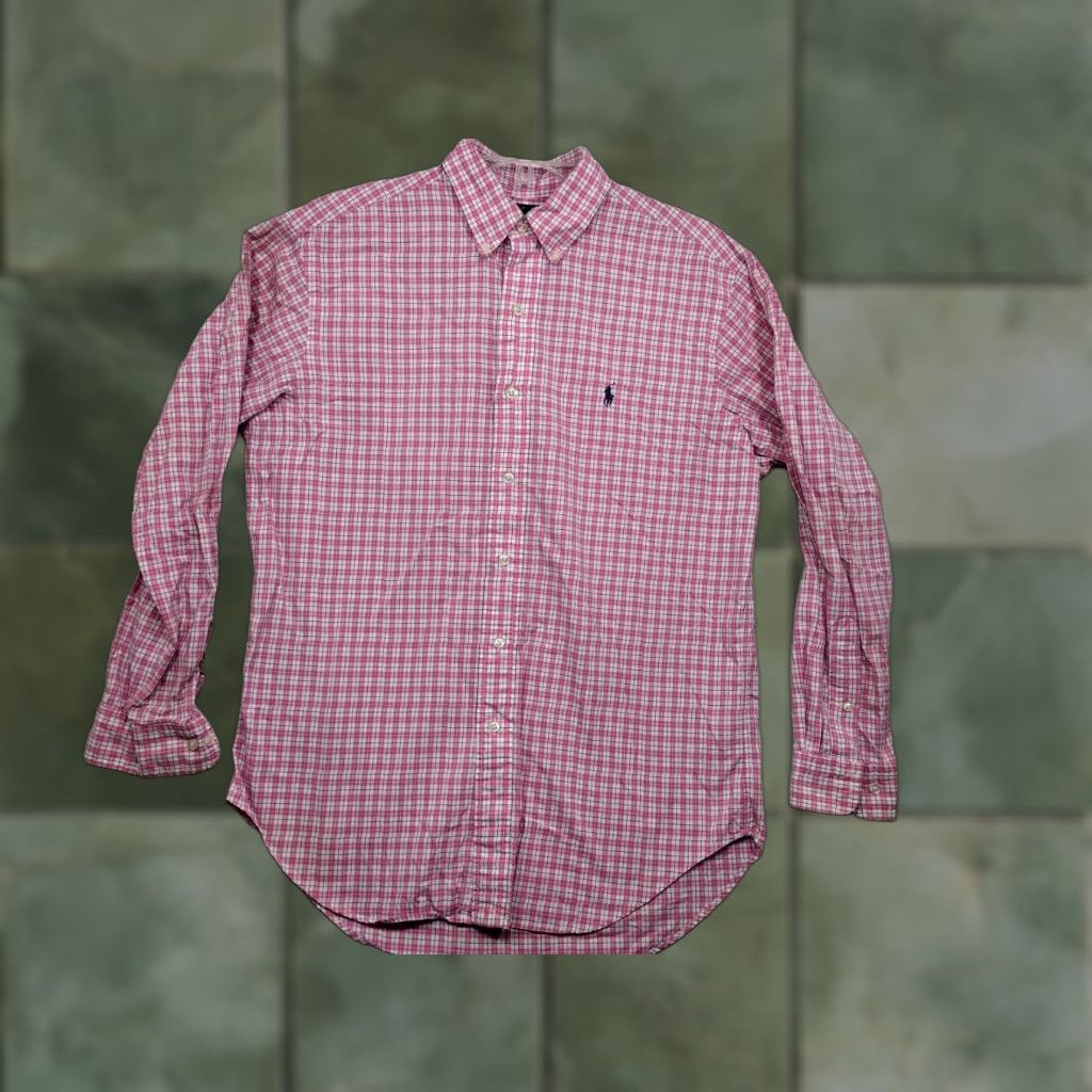 Ralph Lauren Ralph Lauren Shirt Mens 15.5 32/33 Long Sleeve Button-Up Plaid Multicolor 90s Event Shirt Mens Size US M / EU 48-50 / 2 - 1 Thumbnail
