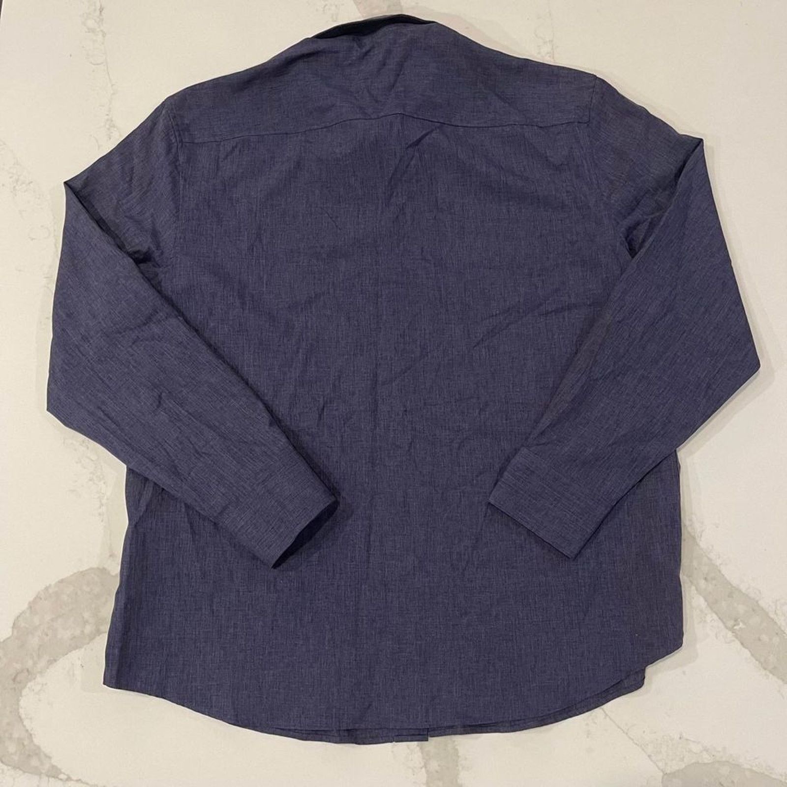 Vince Camuto Vince Camuto Long Sleeve Button Up Dress Shirt Blue Men's XL Size US XL / EU 56 / 4 - 7 Thumbnail