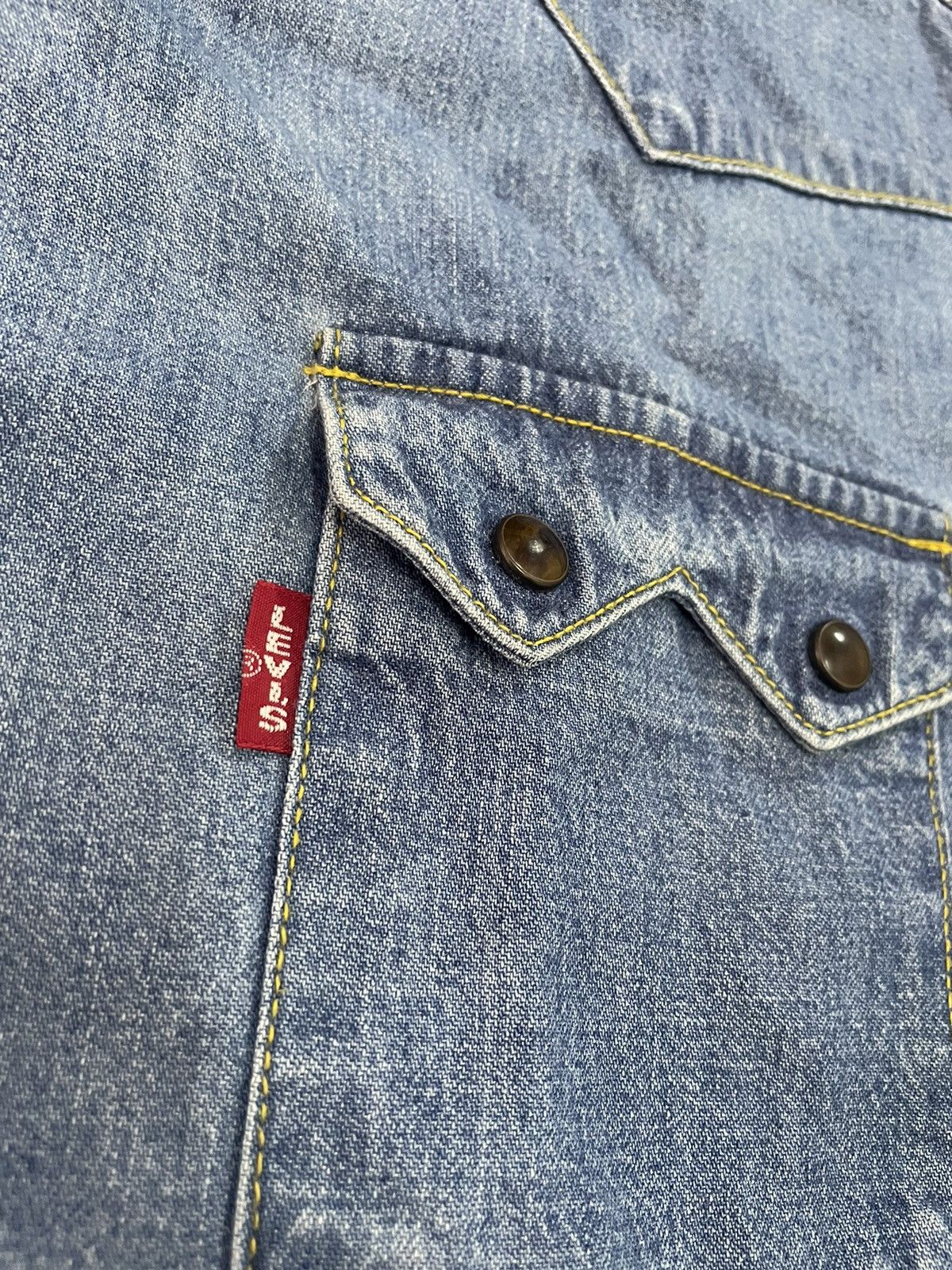 Levi's Vintage Levis Western Selvage Shirt 90s Size US M / EU 48-50 / 2 - 5 Thumbnail