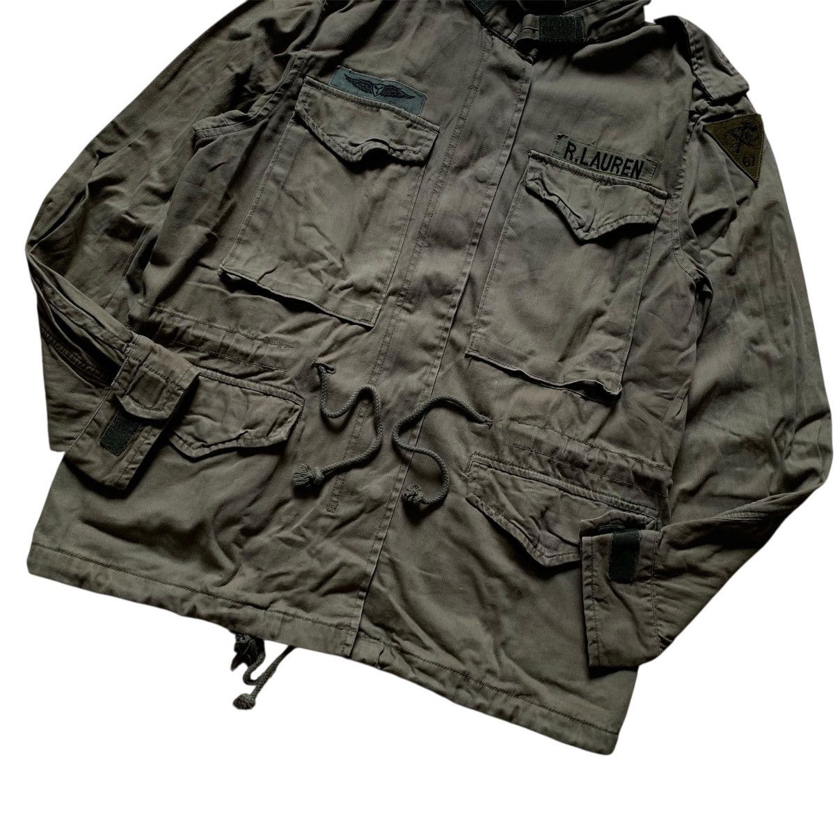 Vintage Denim & Supply Ralph Lauren M65 Hidden Hoodie Bono Lgb Style Size US L / EU 52-54 / 3 - 2 Thumbnail
