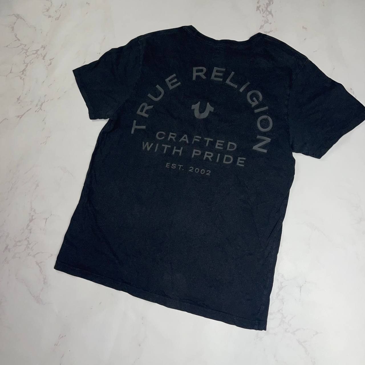 True Religion Vintage True Religion Faded T Shirt Hype Y2K Black M Size Size US M / EU 48-50 / 2 - 8 Thumbnail
