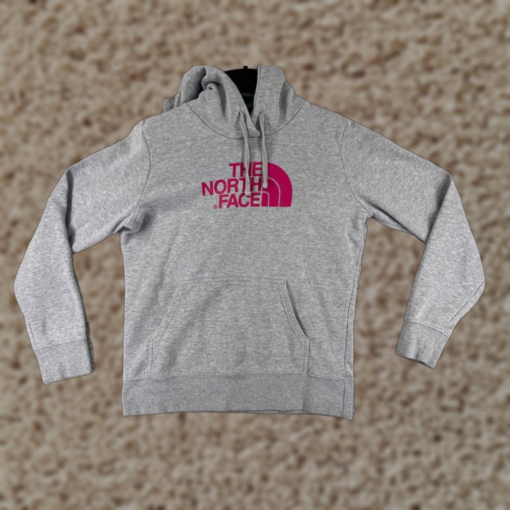 The North Face The North Face Hoodie Womens M Gray Cotton Blend Jersey Hooded Pullover Sports Classic Logo Mens? Size M / US 6-8 / IT 42-44 - 1 Thumbnail