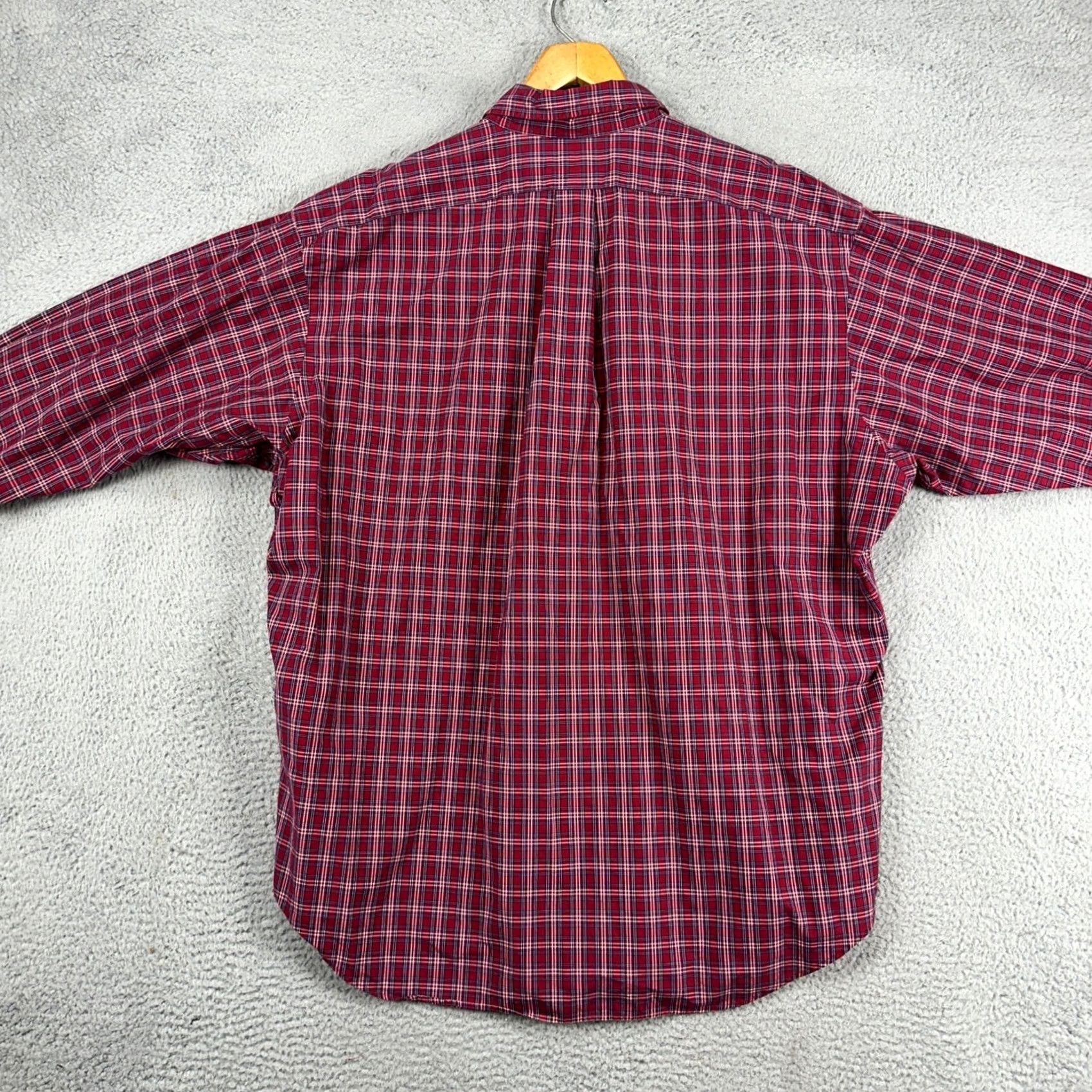 Ralph Lauren Ralph Lauren Button-Down Shirt 2XL Adult Mens Plaid Red Blue Pony Casual Size US XXL / EU 58 / 5 - 3 Thumbnail