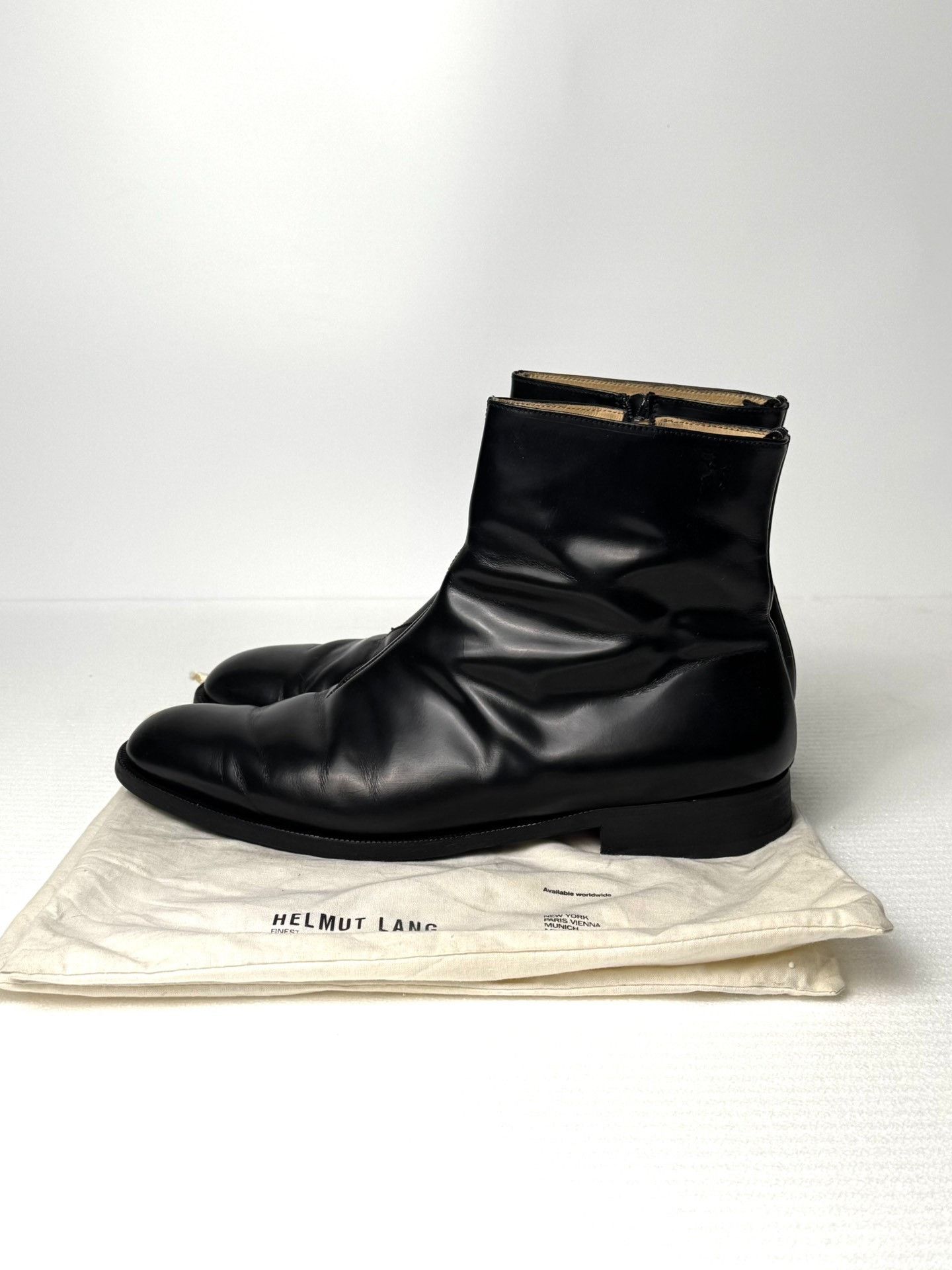 Helmut Lang Helmut Lang 2003 Zipper Leather Shoes Size US 11 / EU 44 - 1 Thumbnail