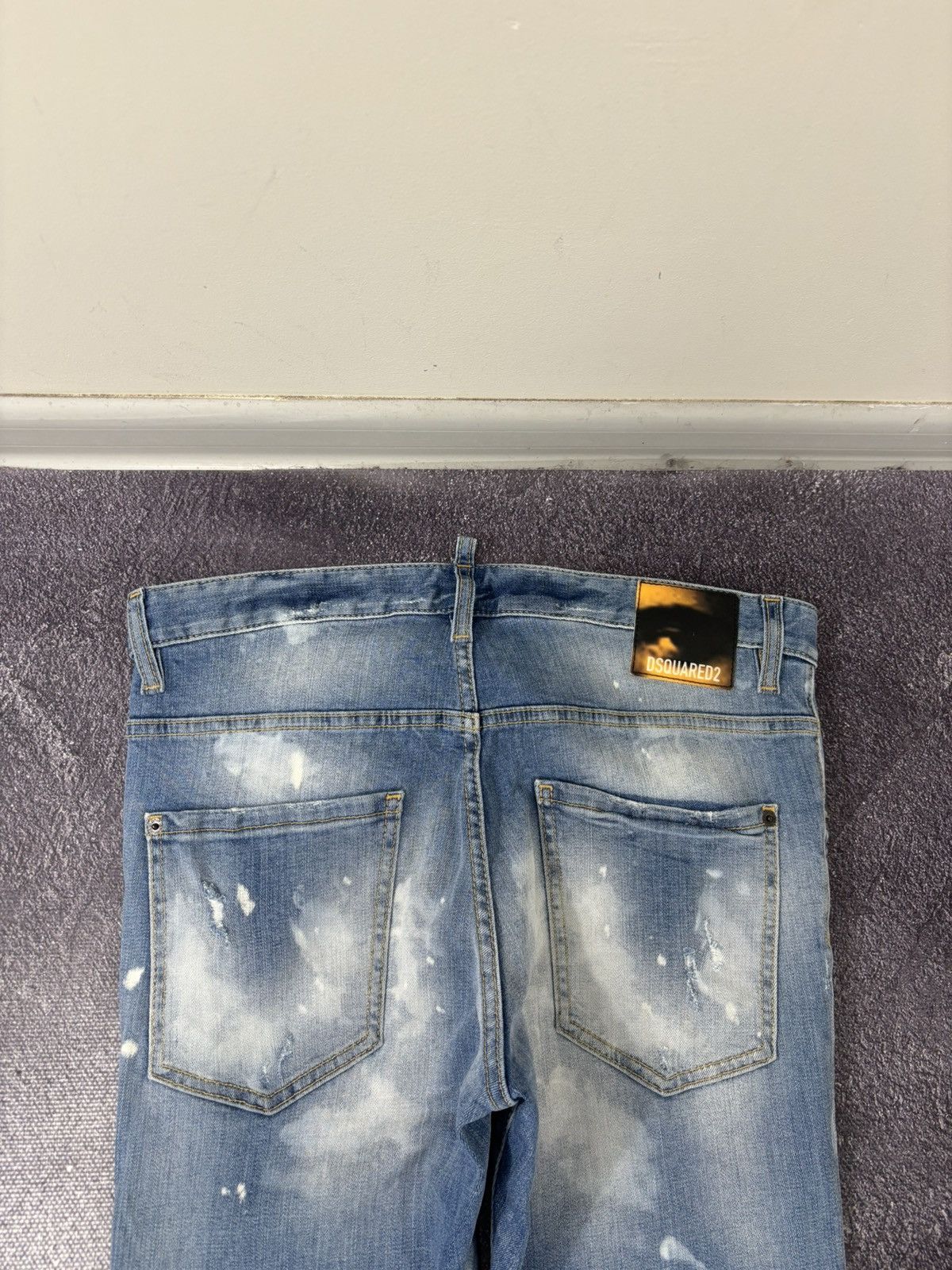 Dsquared2 Dsquared2 Light Blue Ripped Skinny Distressed Denim Jeans Size US 34 / EU 50 - 16 Thumbnail