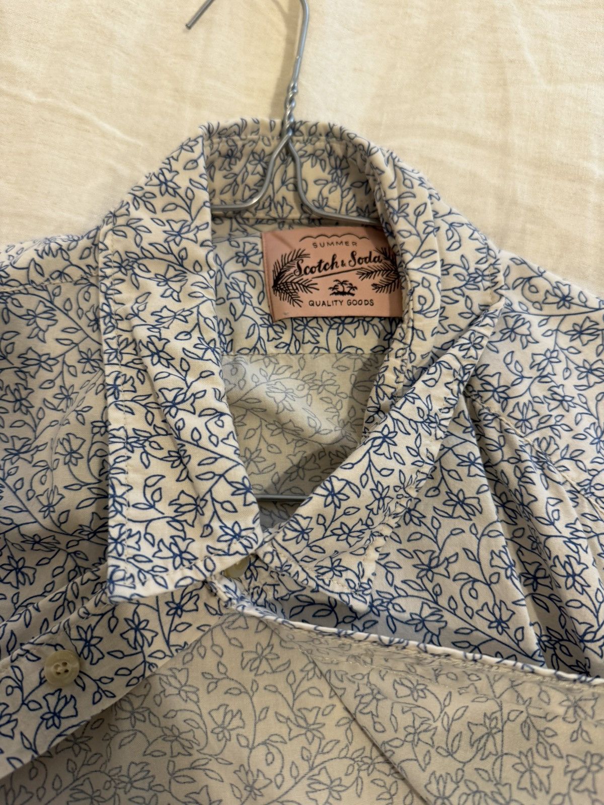 Scotch & Soda Floral Print Shirt Size US L / EU 52-54 / 3 - 2 Thumbnail