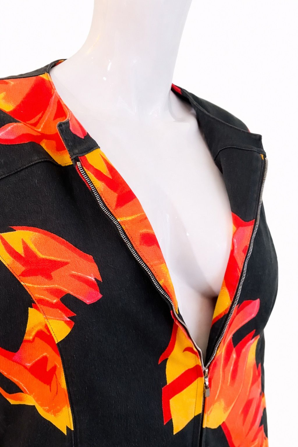Thierry Mugler Thierry Mugler Flame Graffiti Skirt Suit Set Dress Large Size L / US 10 / IT 46 - 5 Thumbnail