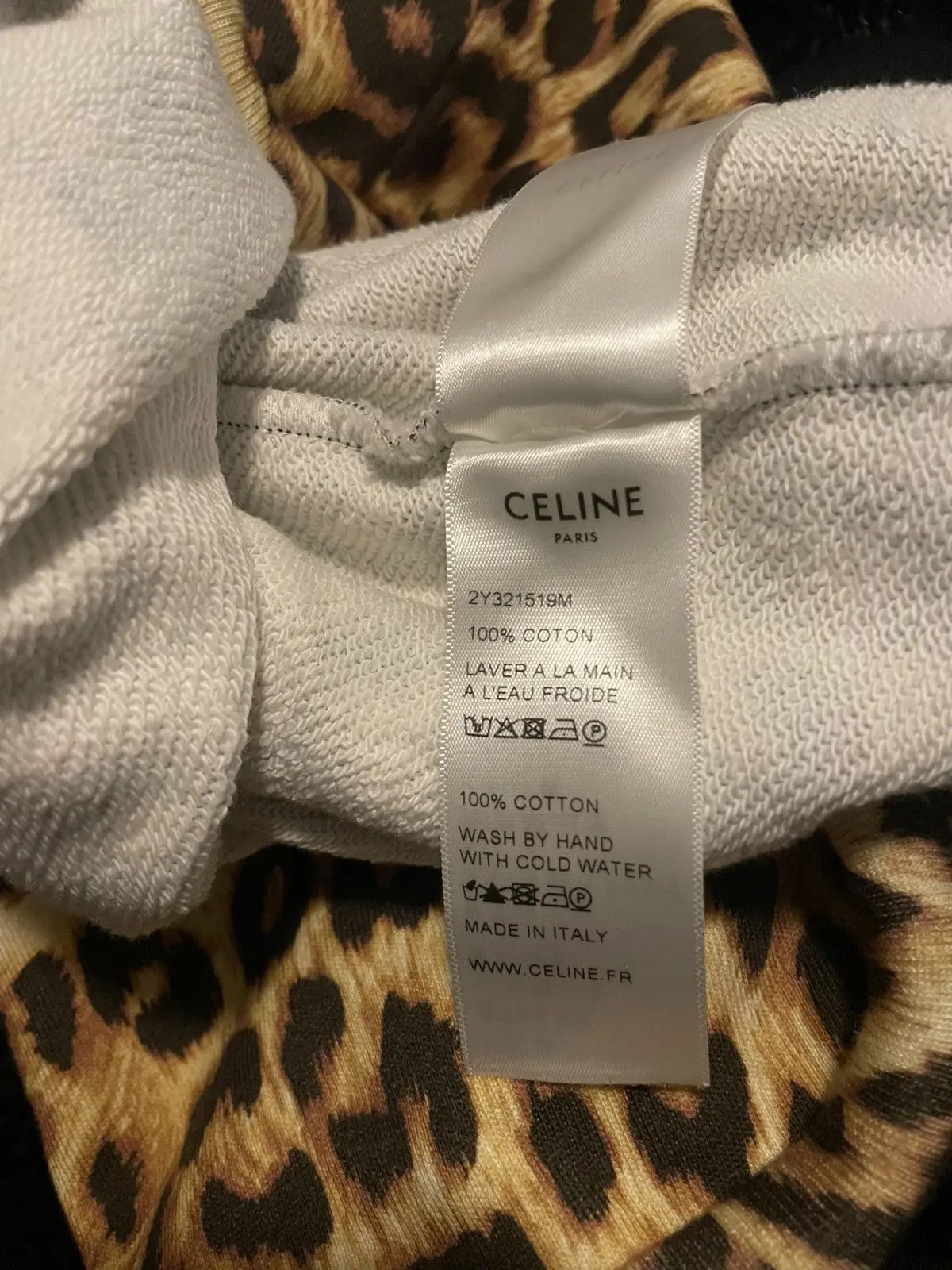 Celine Celine leopard hoodie Size US XL / EU 56 / 4 - 5 Thumbnail