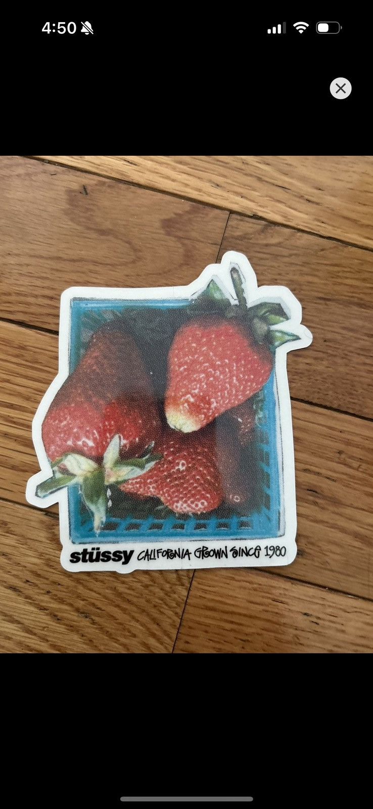 Stussy Stussy California Grown Since 1980 Strawberries Sticker Size ONE SIZE - 2 Thumbnail