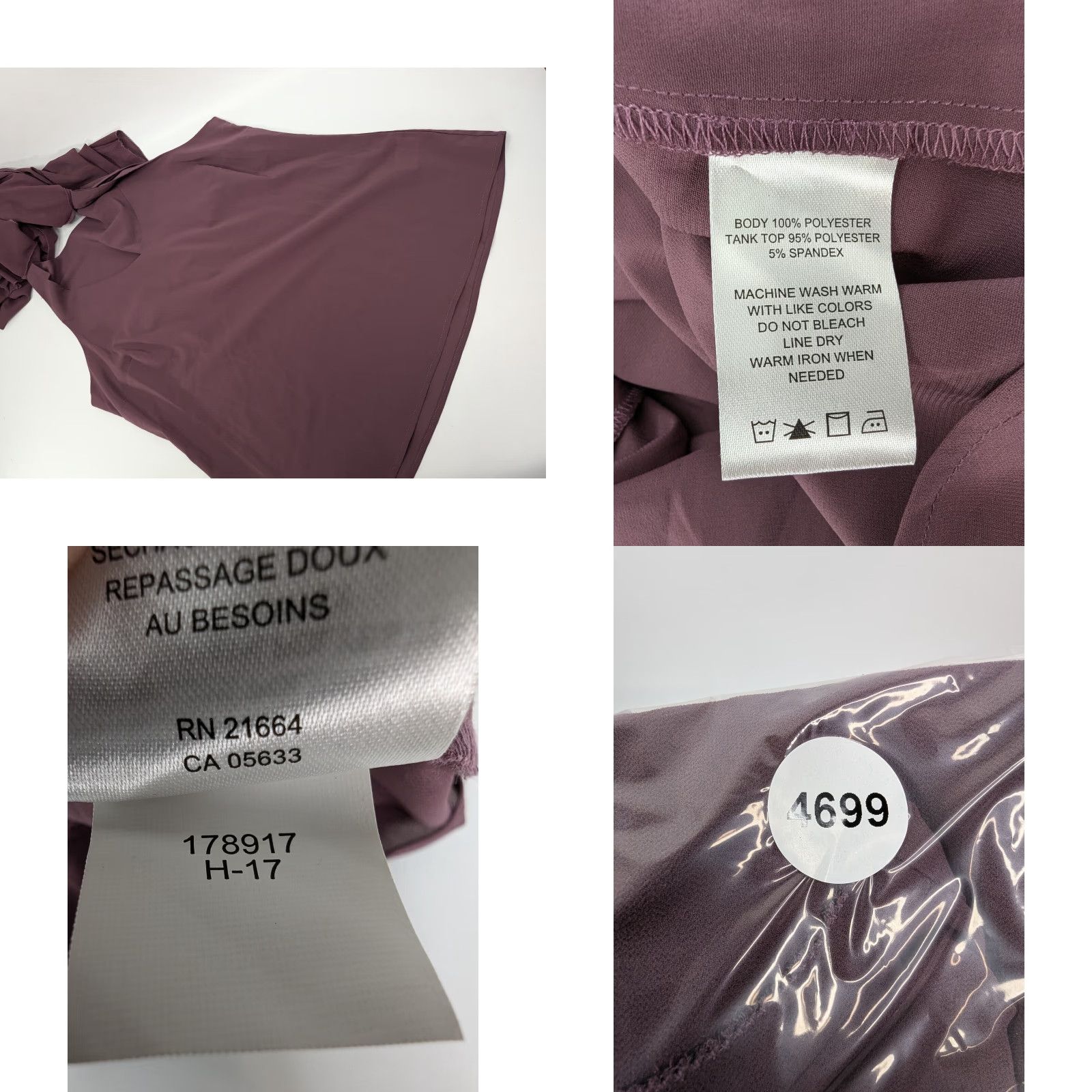 Vintage Foxcroft Blouses Women 18 Mauve Chiffon Ruffle Front Pullover Polyester Top Tank Top Size XXL / US 16-18 / IT 52-54 - 8 Thumbnail
