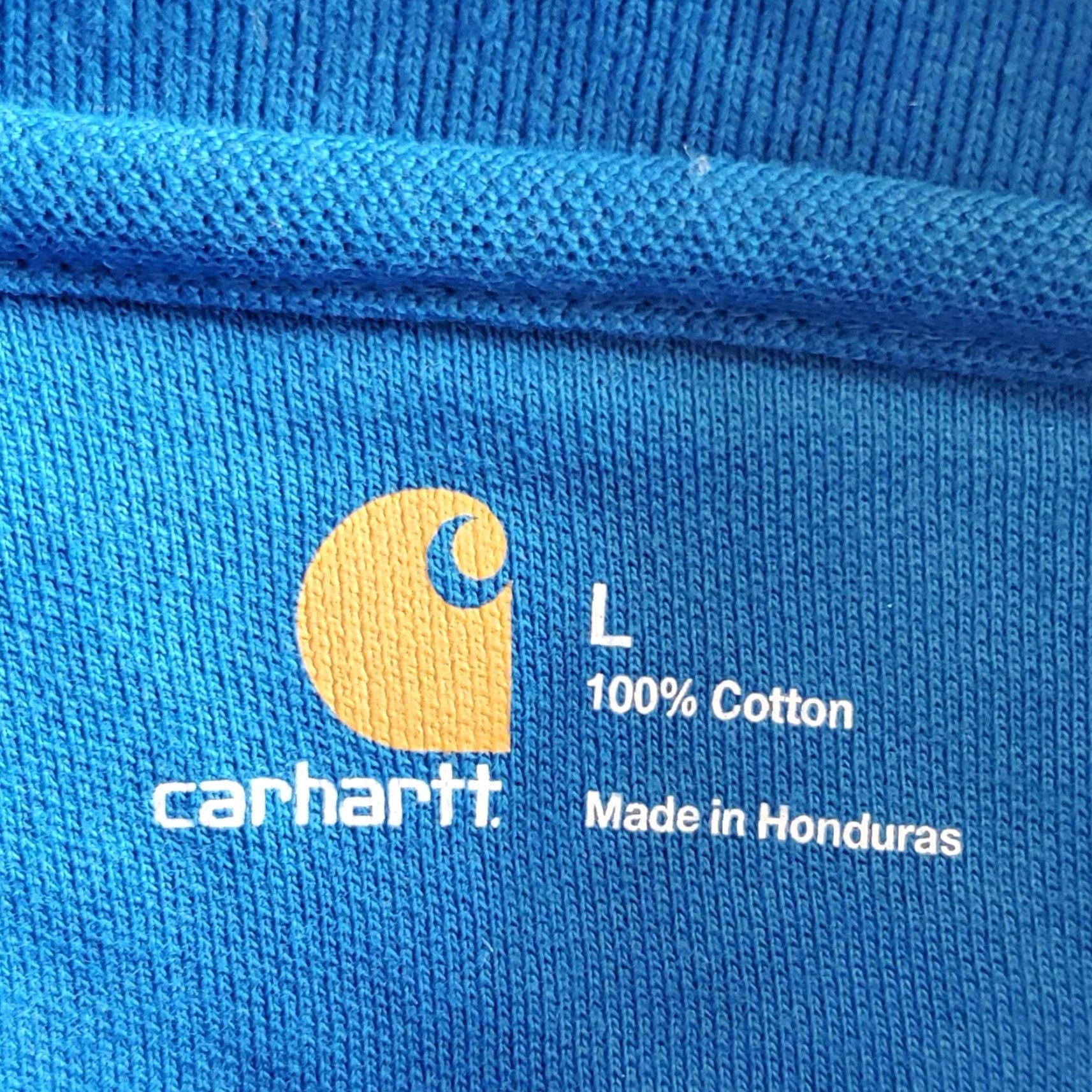 Carhartt VINTAGE Carhartt Polo Short Mens L Blue Embroidered Logo NWT Regular K311TRB Size US L / EU 52-54 / 3 - 7 Thumbnail