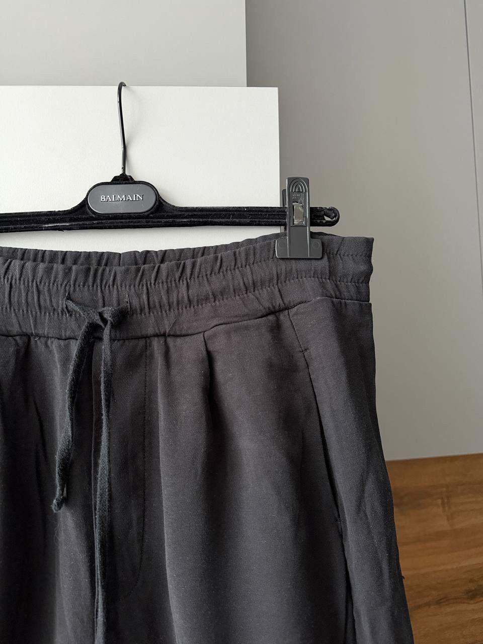 Thom Krom Black Cotton Linen DropCrotch Casual Pants Size US 32 / EU 48 - 2 Thumbnail