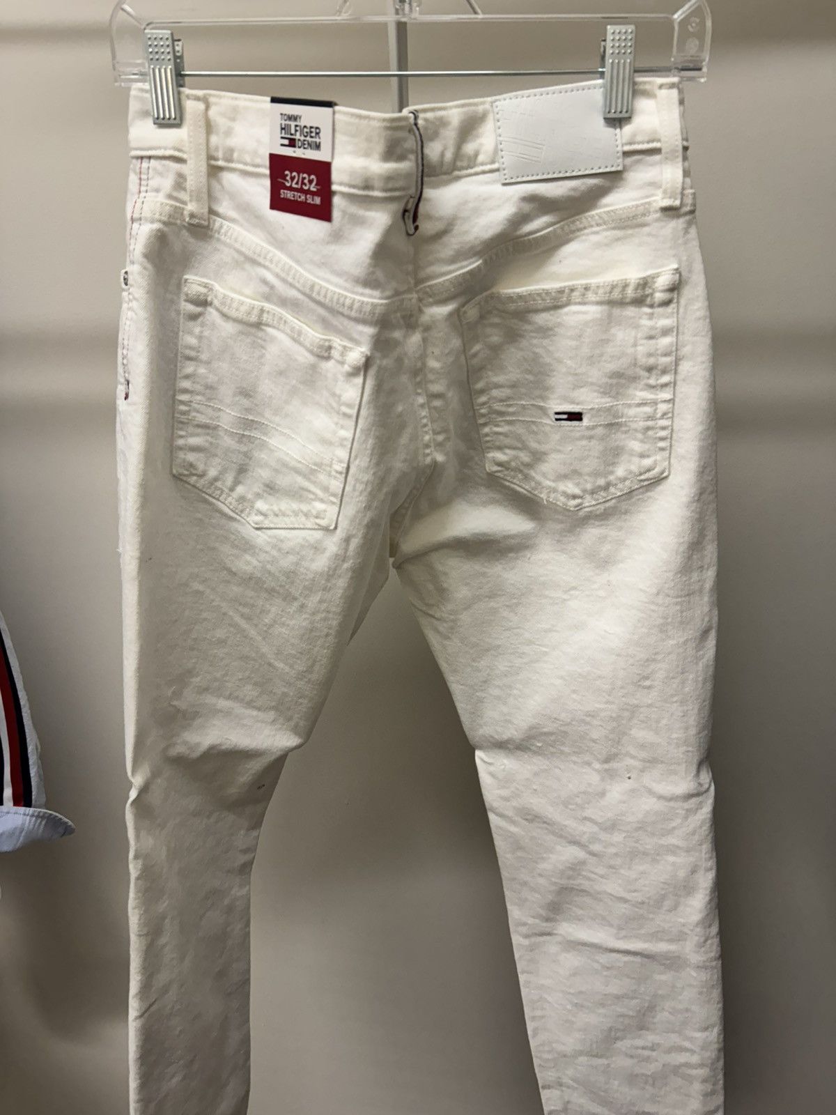 Tommy Hilfiger Tommy Hilfiger Slim Stretch White Jeans Size US 32 / EU 48 - 4 Thumbnail