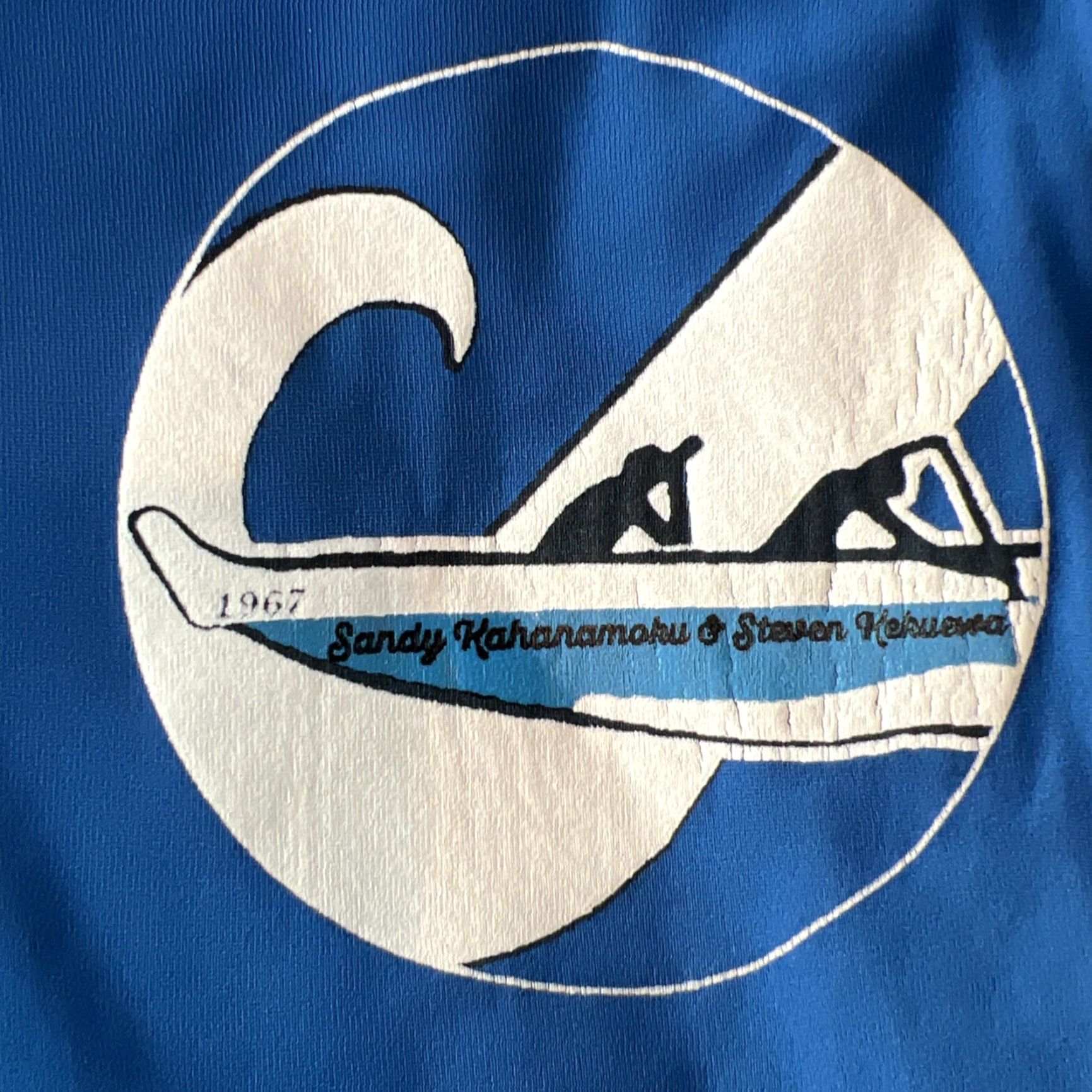 Patagonia VINTAGE Outrigger Canoe Club MDR Race Jersey Tank Top Shirt Mens L Blue Graphic Print Surfers 80s 90s Beach Retro Ocean USA Comfort Wash Size US L / EU 52-54 / 3 - 4 Thumbnail