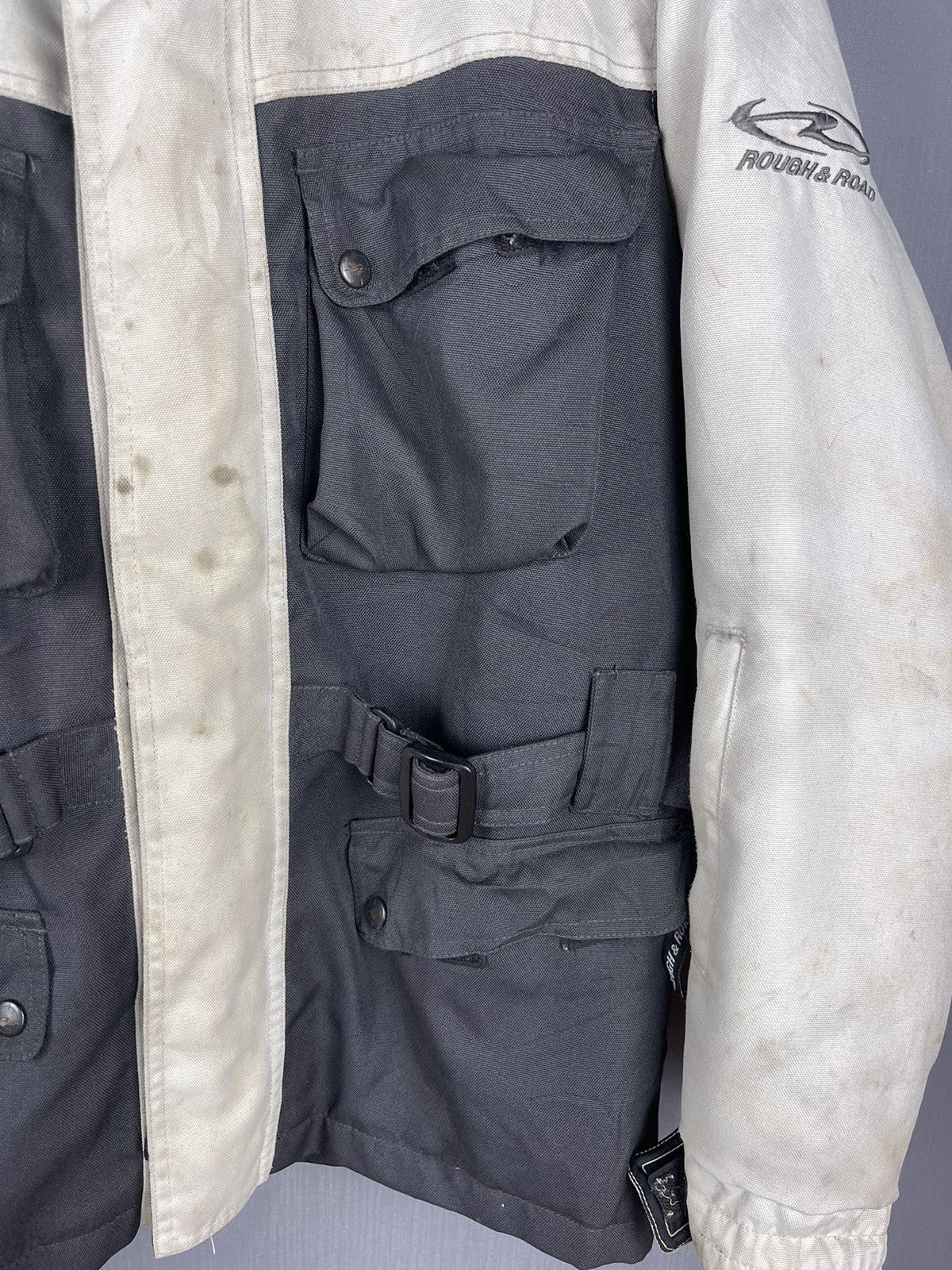 Vintage ROUGHT & ROAD Japanese Brand Racing Biker Jacket