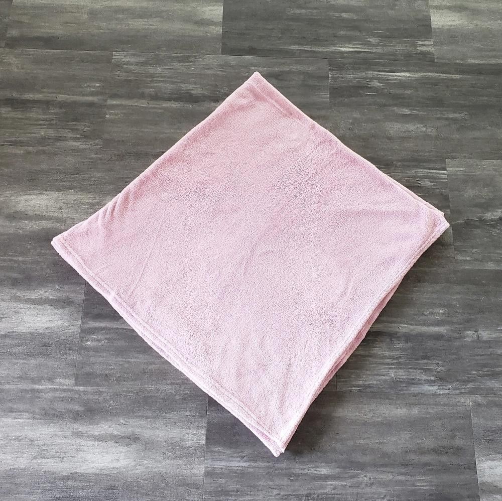 Designer Pink Solid Plush Blanket Size ONE SIZE - 3 Thumbnail
