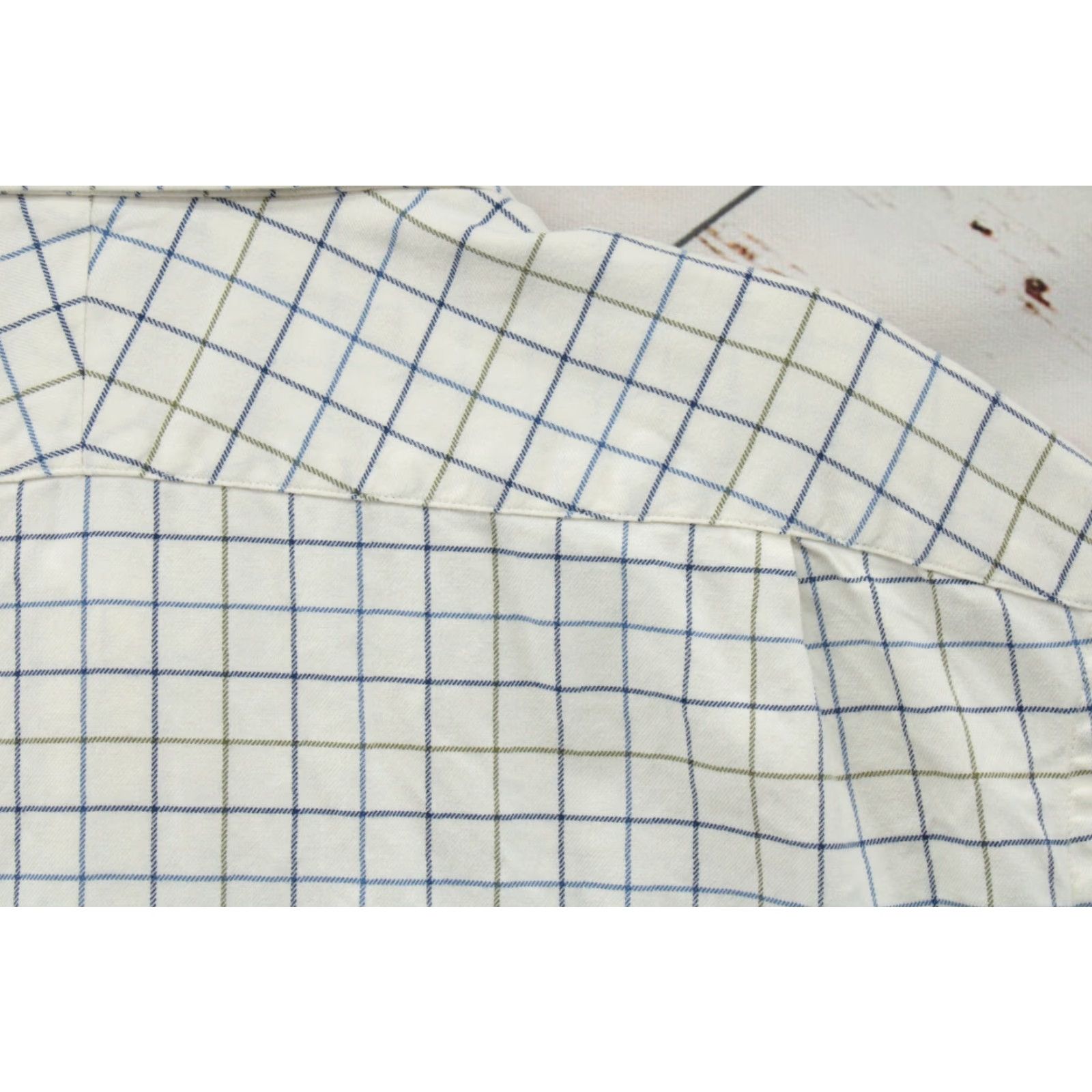 Charles Tyrwhitt Charles Tyrwhitt Dress Shirt 18-37 Beige Check Slim Fit Cotton Button Up Mens Size 48R - 4 Thumbnail