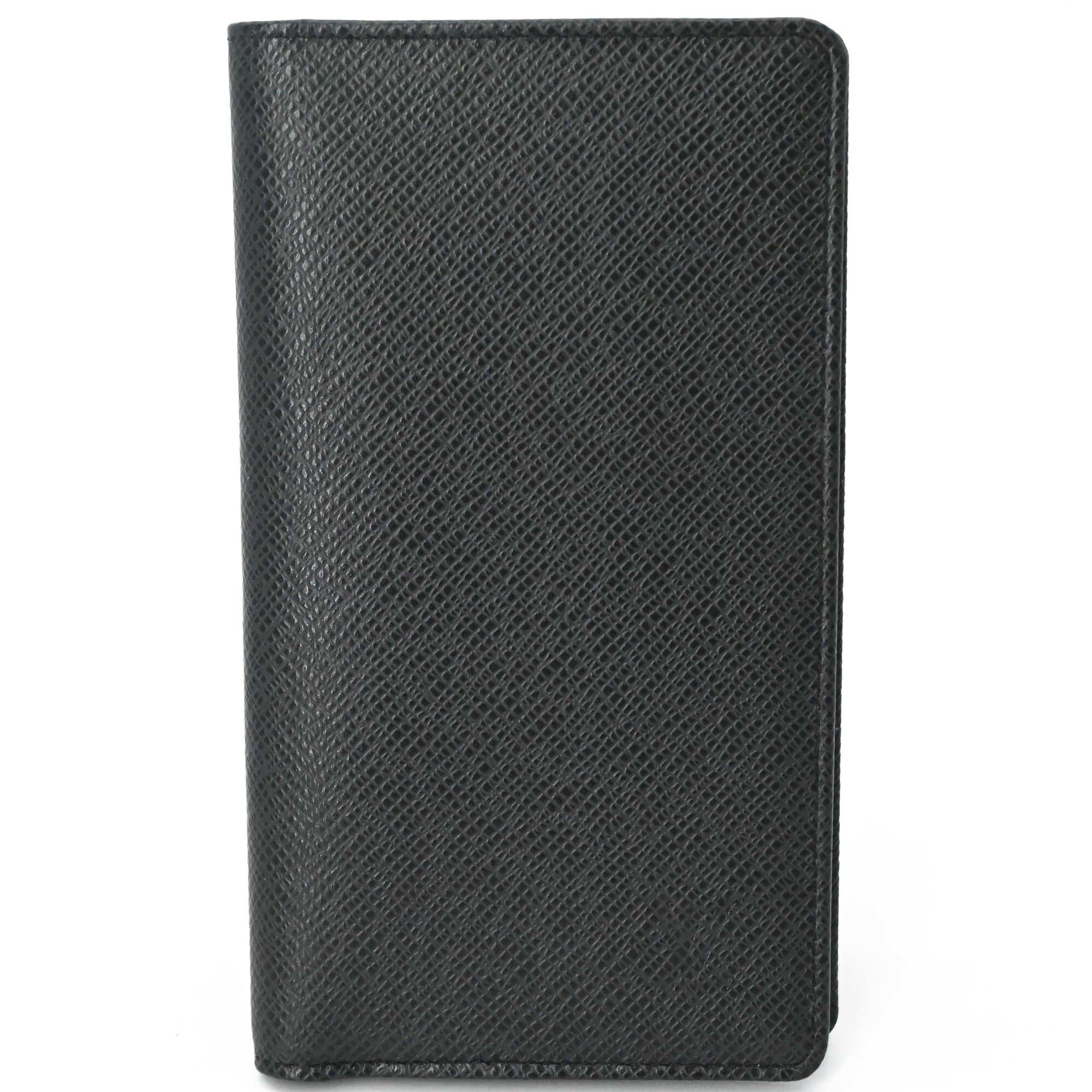 Louis Vuitton LOUIS VUITTON Taiga Agenda Pochette Leather Notebook Cover, Black R20425 Size ONE SIZE - 1 Thumbnail