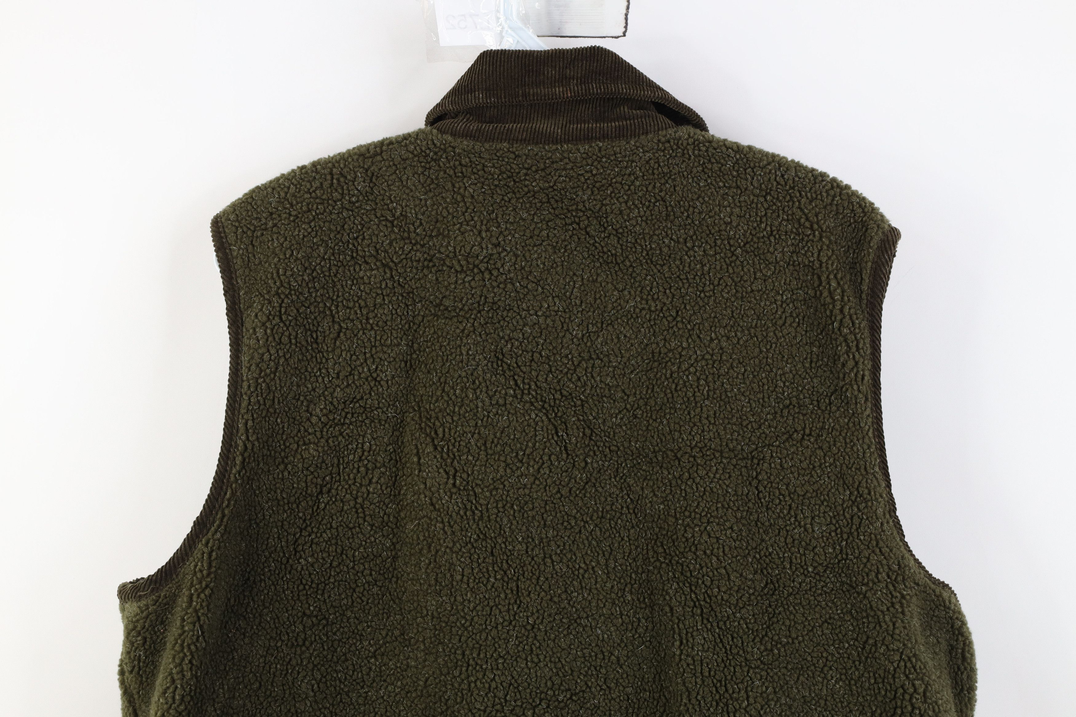 Vintage Vintage 90s Streetwear Collar Deep Pile Fleece Vest Jacket Size L / US 10 / IT 46 - 10 Thumbnail