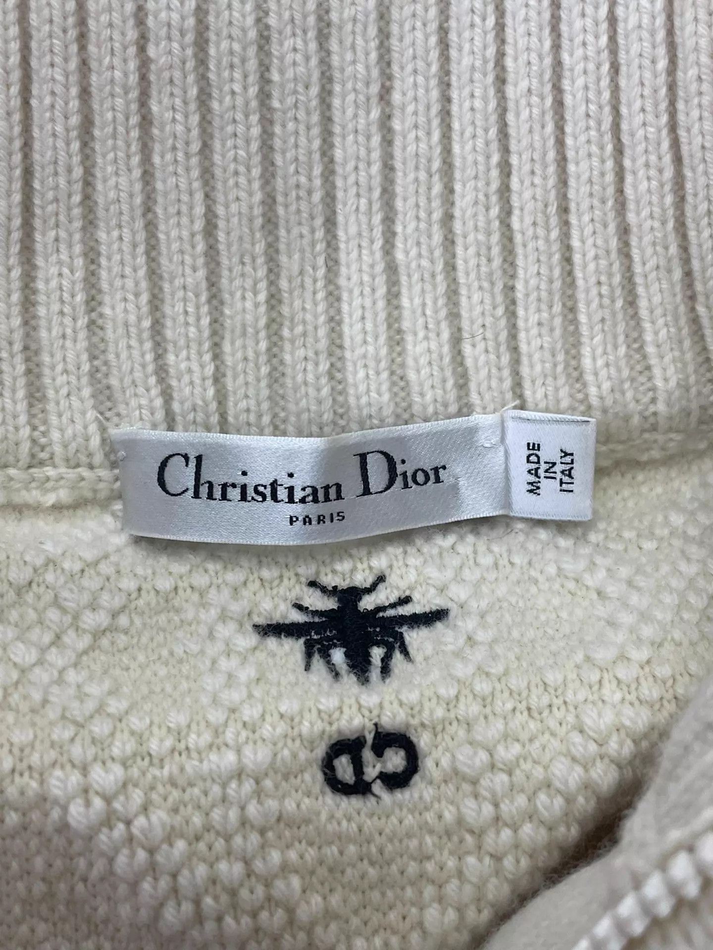 Dior Dior White Tartan Wool Knit Zip Jacket 36 Near New Size XS / US 0-2 / IT 36-38 - 4 Thumbnail