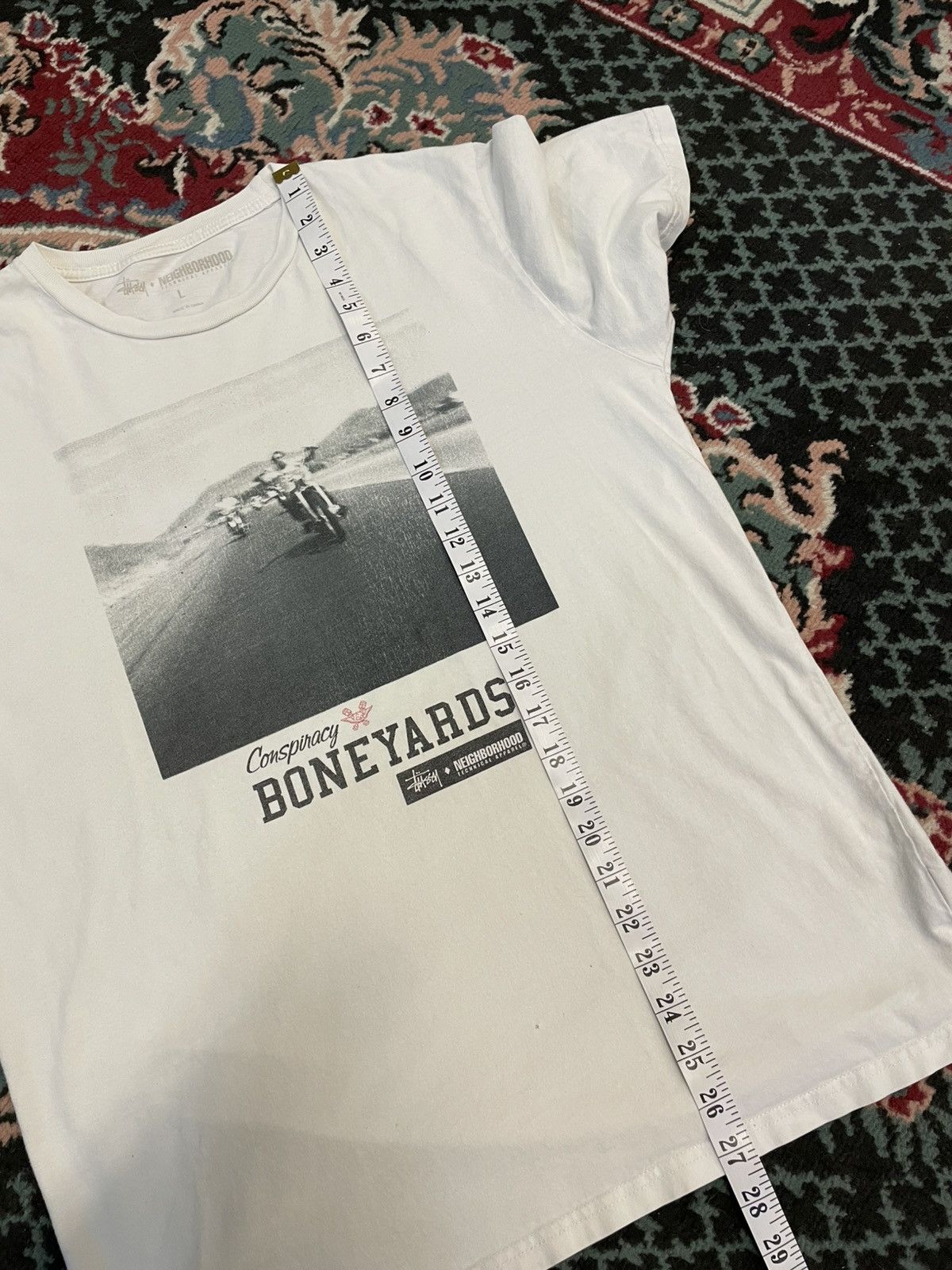 Neighborhood × Stussy Stussy x Neighbourhood Boneyards Tee Size US L / EU 52-54 / 3 - 6 Thumbnail