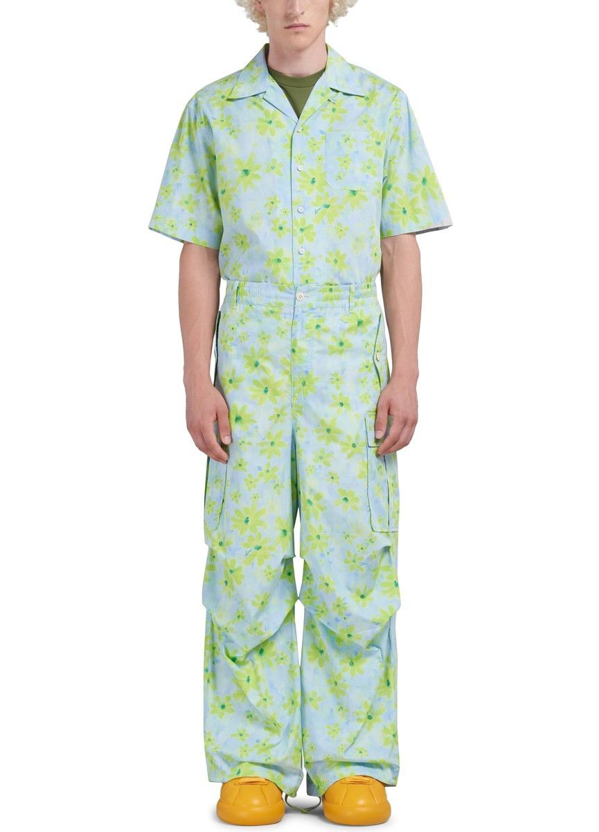 Marni oc11z0525 Cotton Poplin Cargo Pants in Multicolor Size US 36 / EU 52 - 2 Thumbnail
